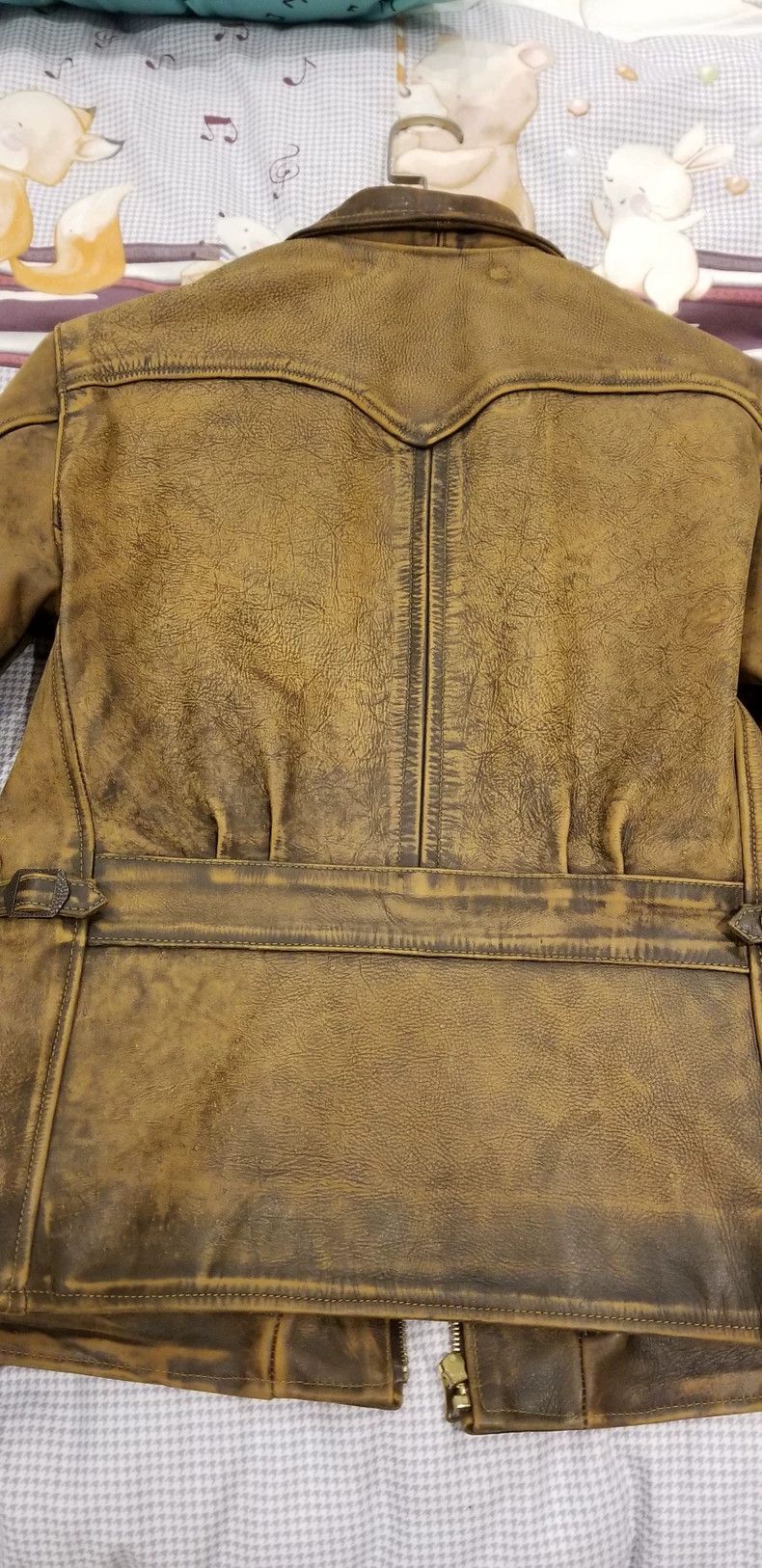 RRL Ralph Lauren RRL Ralph Lauren Newspaper boy's leather jacket, worn leat Size US S / EU 44-46 / 1 - 7 Thumbnail