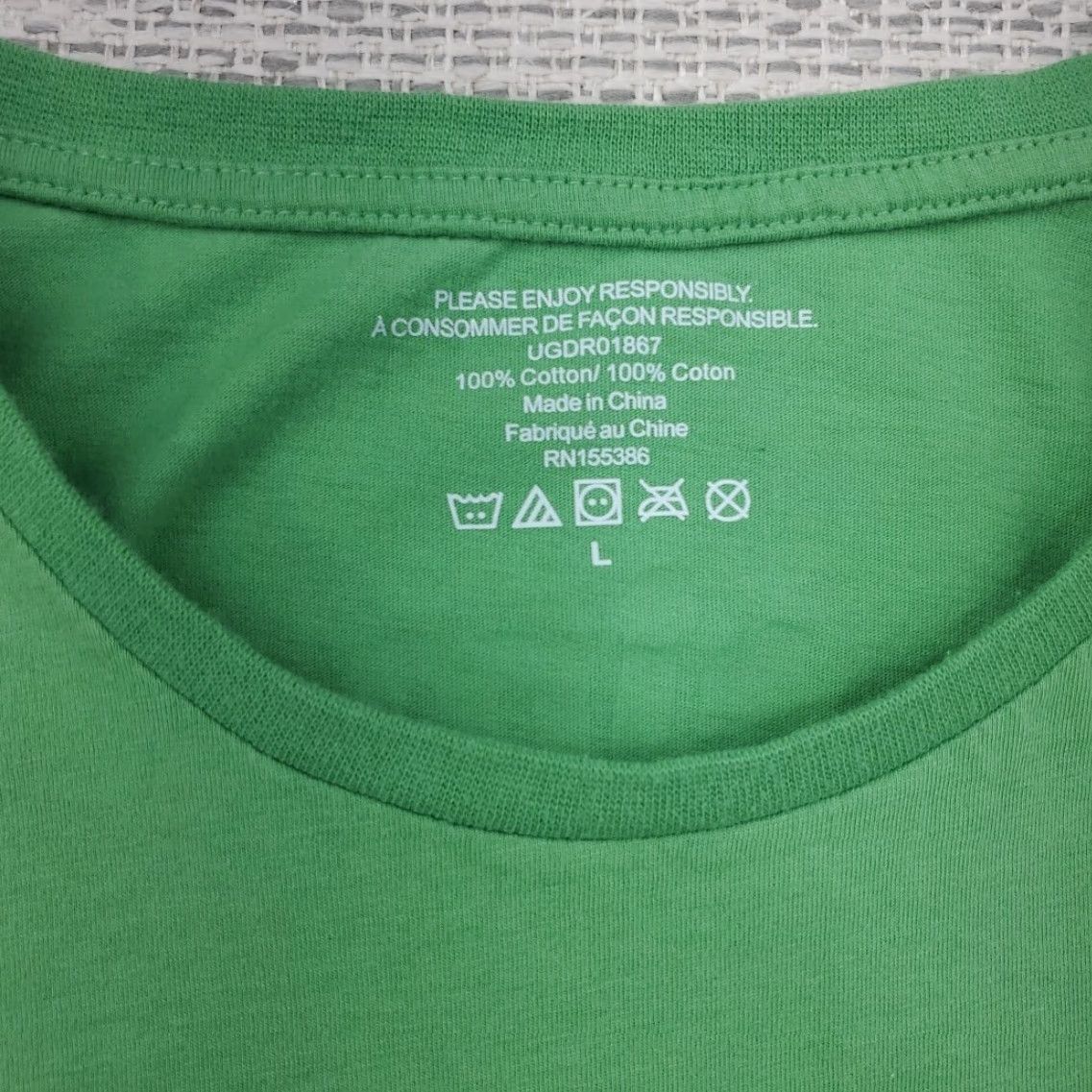 Vintage Guinness T-Shirt Womens Large L Green Beer Irish Casual Knit 100% Cotton Short Sleeve Cap Sleeve Regular Fit Size L / US 10 / IT 46 - 7 Thumbnail