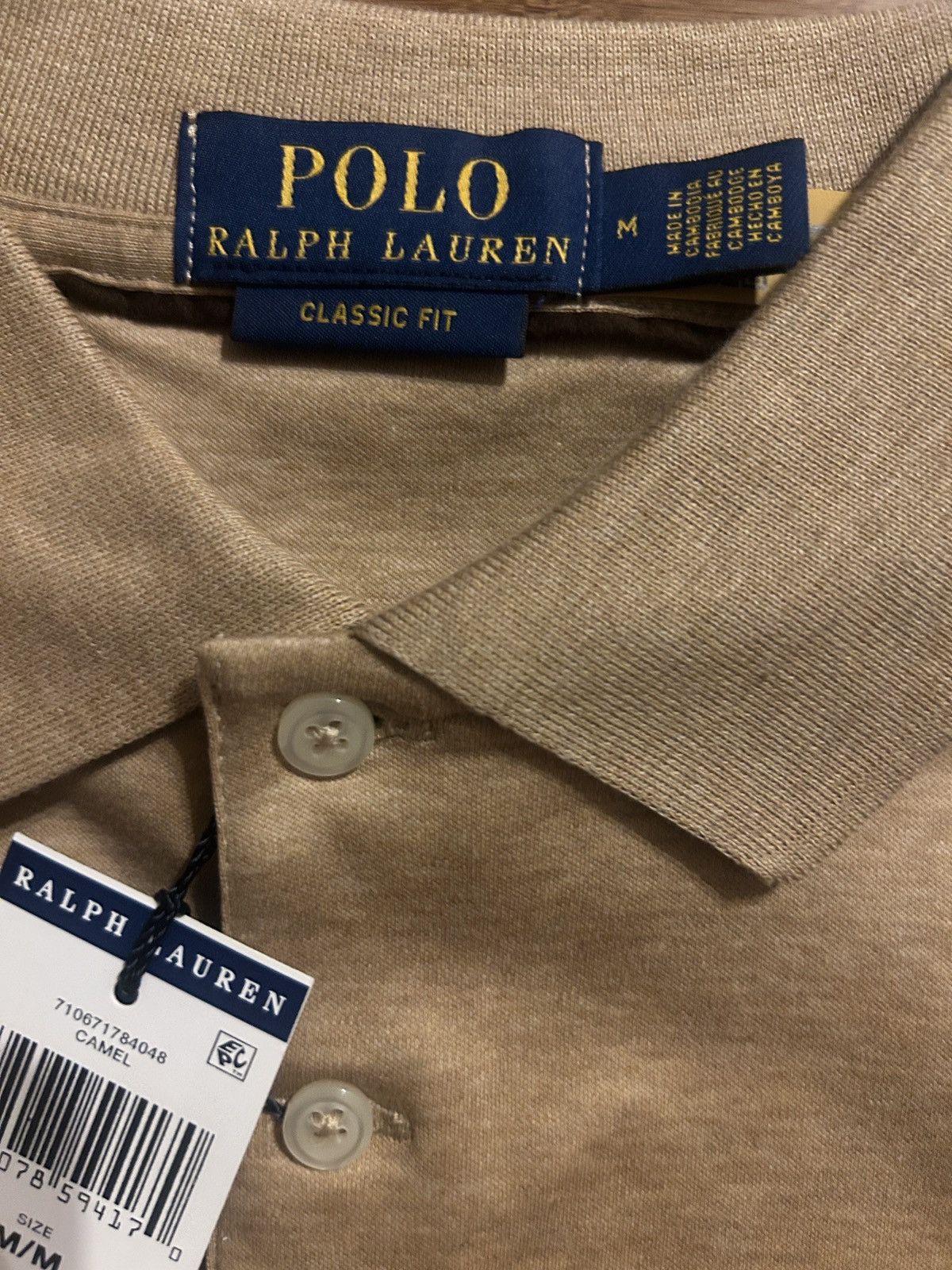Polo Ralph Lauren Polo Ralph Lauren Classic Fit Soft Cotton Polo Shirt Camel Size US M / EU 48-50 / 2 - 5 Thumbnail