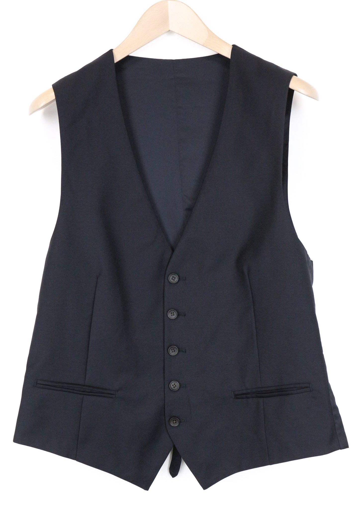 Suitsupply FERRARA UK42R Blue Wool V-Neck Waistcoat 75044 Size 42R - 1 Thumbnail