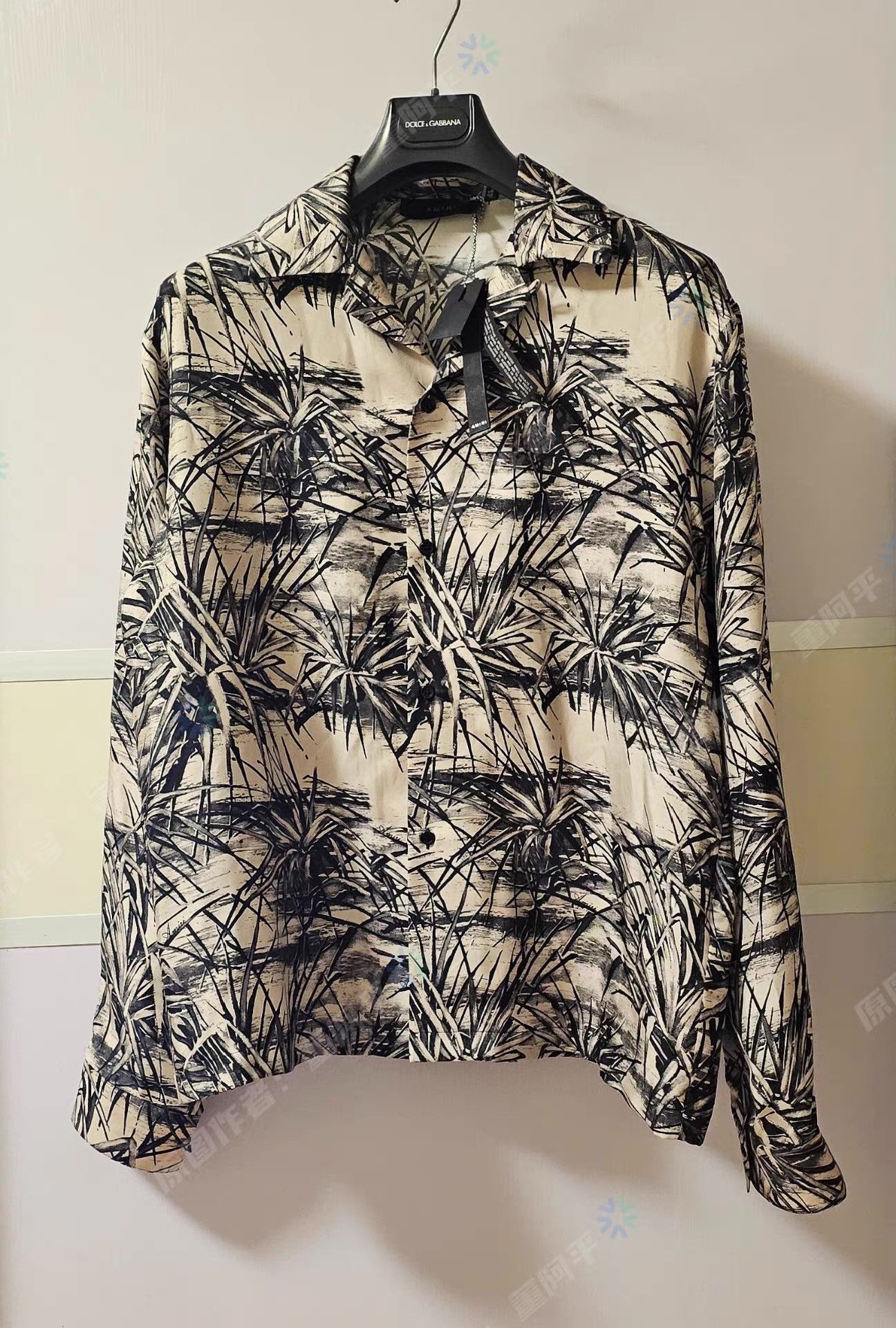 Amiri Multi Palm Leaf Print Long Sleeve Button-Up Shirt Size US XL / EU 56 / 4 - 1 Thumbnail