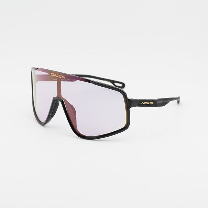 Carrera Carrera CARRERA 4017/S 0807 TE Sunglasses Black Shield Frame Size ONE SIZE - 2 Thumbnail