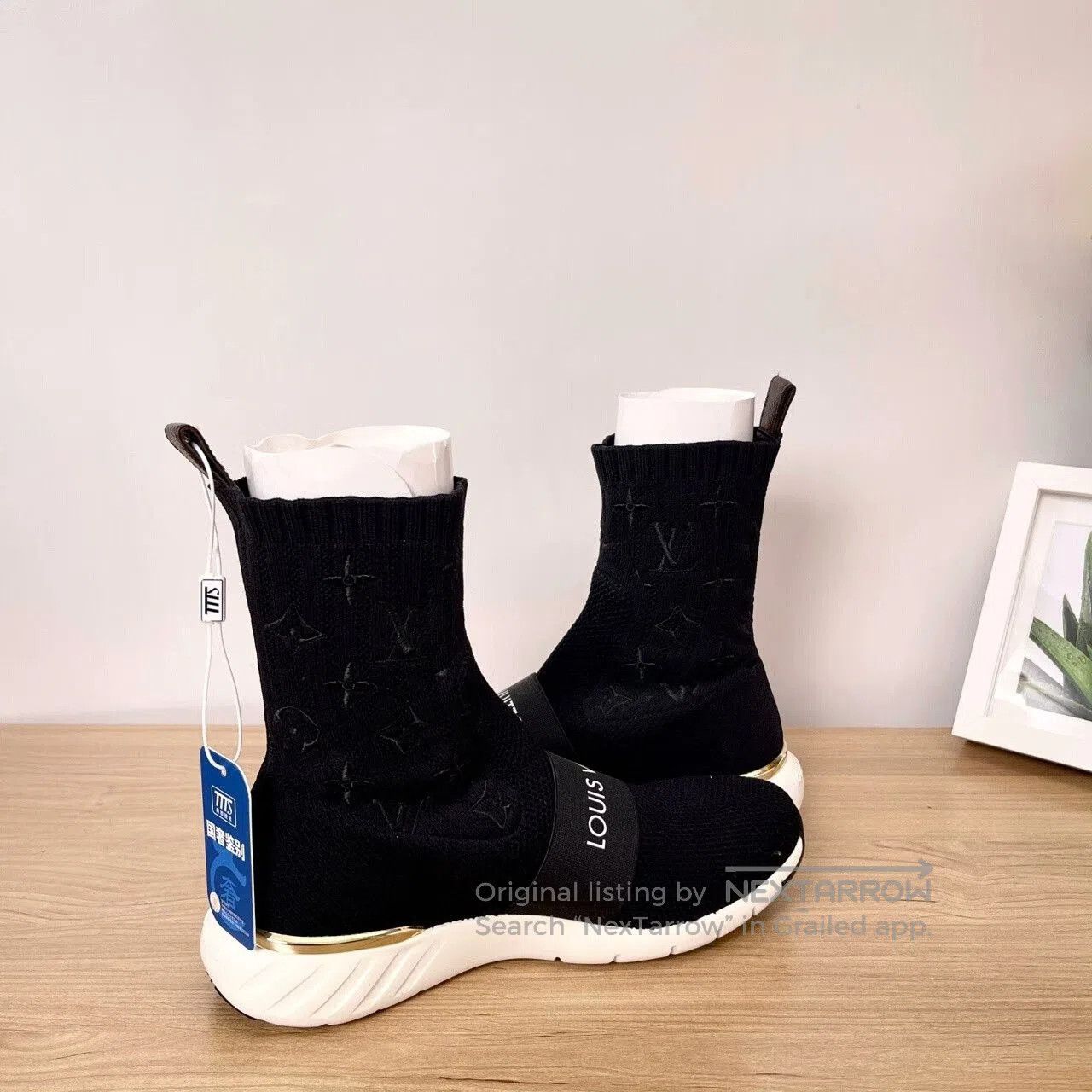 Louis Vuitton LV Aftergame Black Monogram Sock Shoes. Size US 9 / EU 42 - 9 Thumbnail