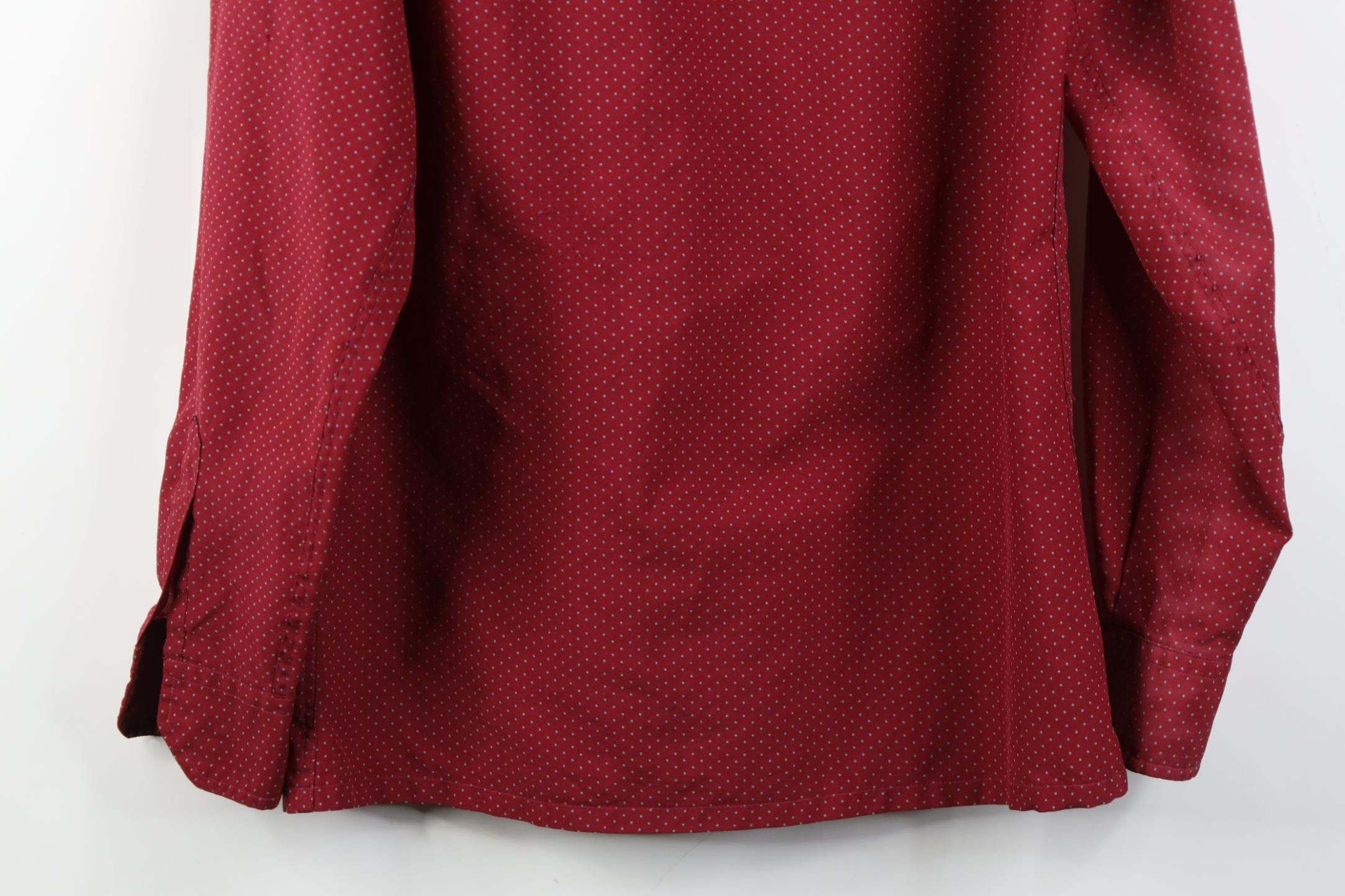 Givenchy Vintage 70s Givenchy Polka Dot Collared Button Shirt Red Size US S / EU 44-46 / 1 - 18 Thumbnail