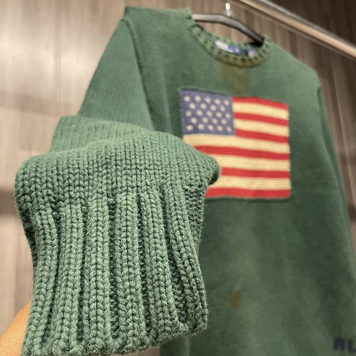 Polo Ralph Lauren Polo Ralph Lauren American Flag Sweater Size US L / EU 52-54 / 3 - 4 Thumbnail