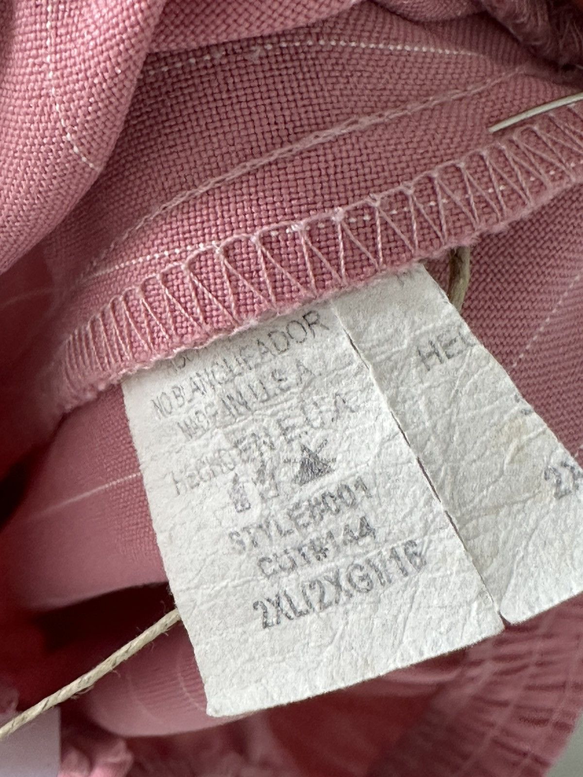 Vintage Pink Pinstripe 70’s Pants Size 36" / US 14 / IT 50 - 4 Thumbnail