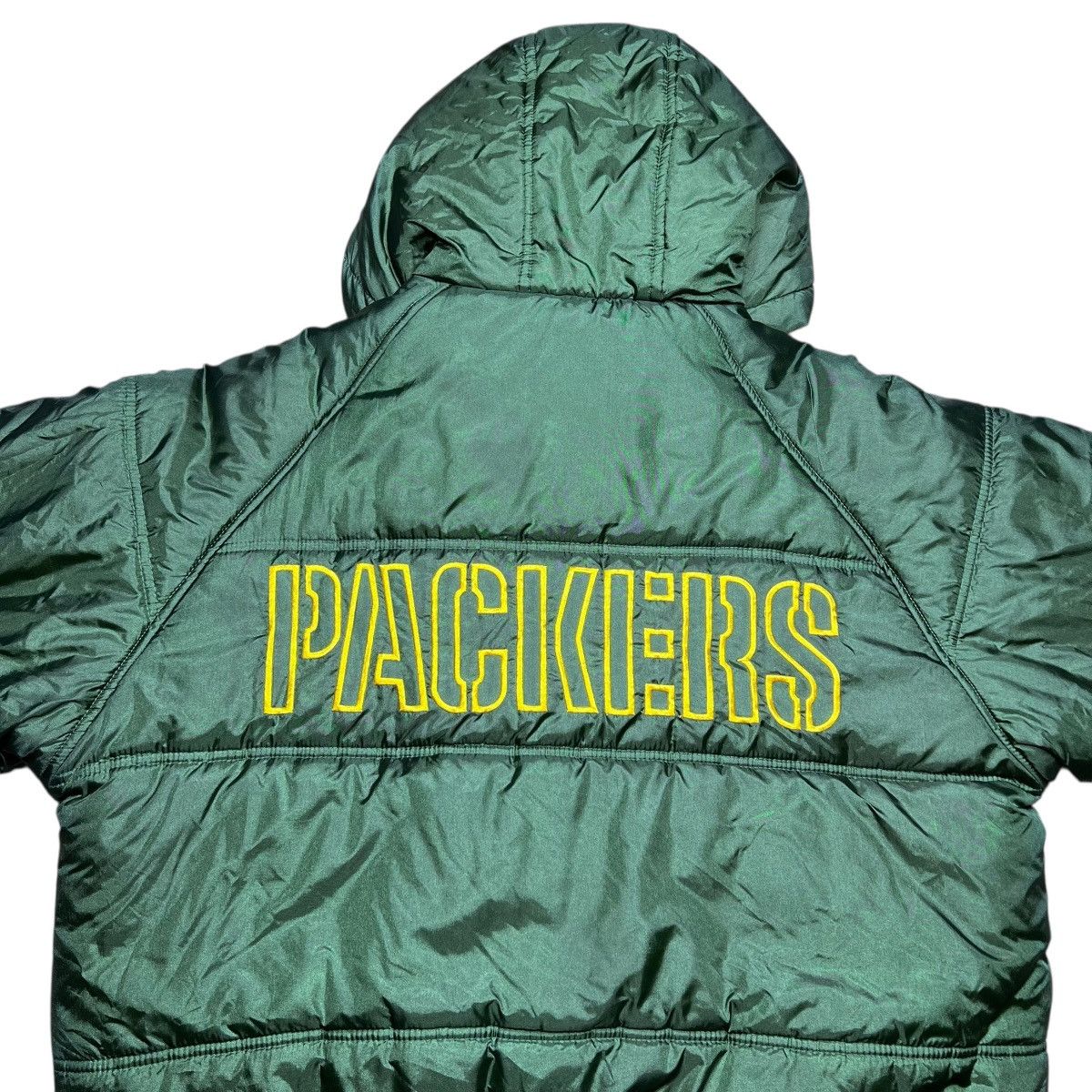 NFL 1990s NFL Green Bay Packers Game Day Spell Out Puffer Jacket Size US L / EU 52-54 / 3 - 13 Thumbnail