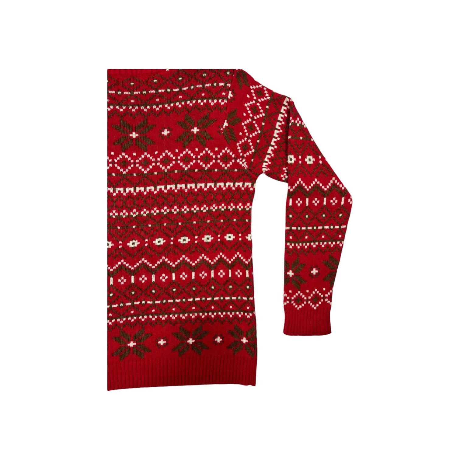 Other Ugly Holiday Christmas Sweater Women M Reindeer Red Cotton Size M / US 6-8 / IT 42-44 - 12 Thumbnail