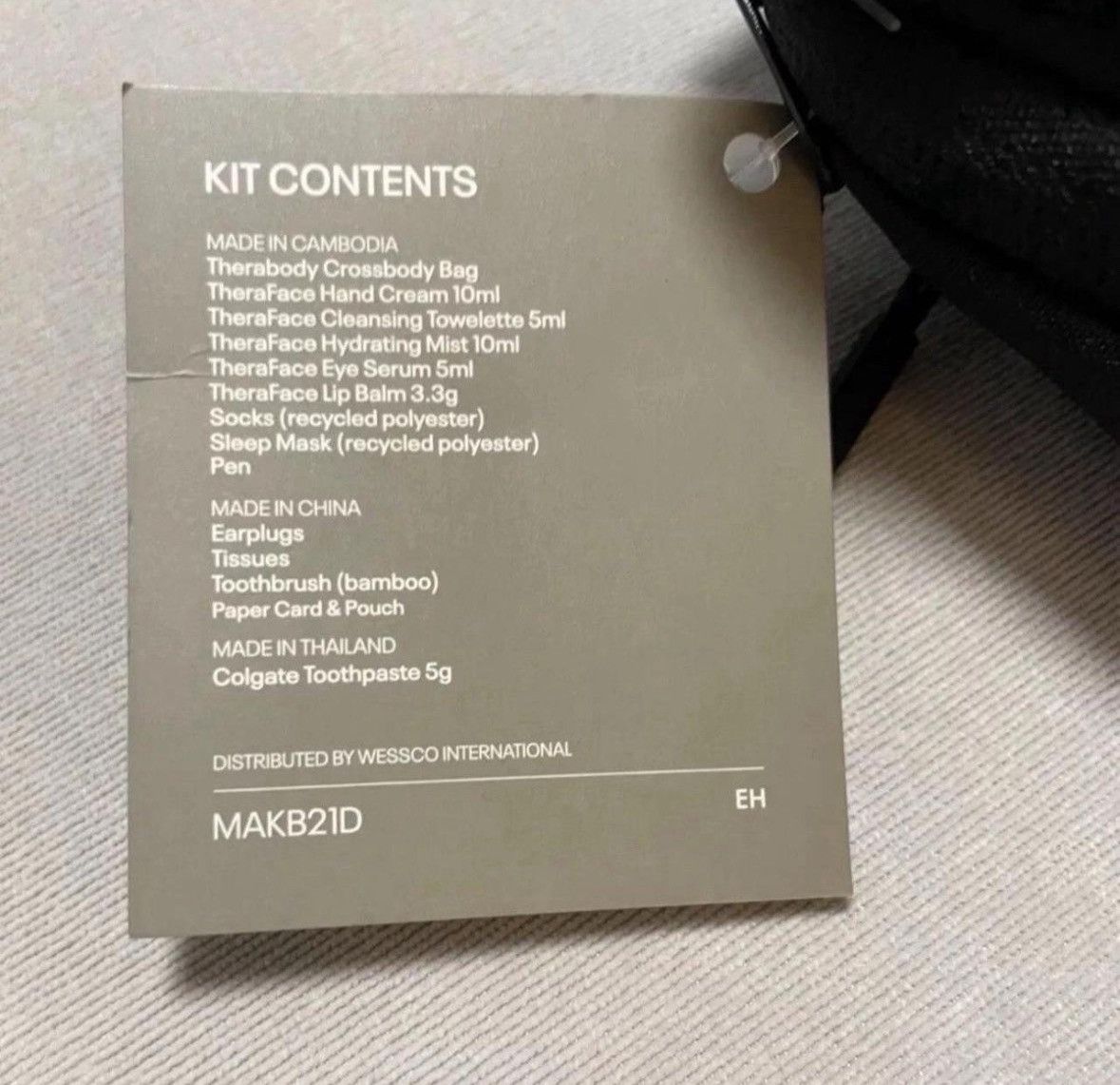 Other NEW Therabody Crossbody UNITED Business Class Amenity Kit Size ONE SIZE - 3 Thumbnail