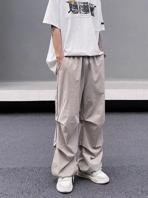 Japanese Brand Kokubu x Ayase Gray High Street Vintage Loose Casual Pants Size US 29 - 1 Thumbnail
