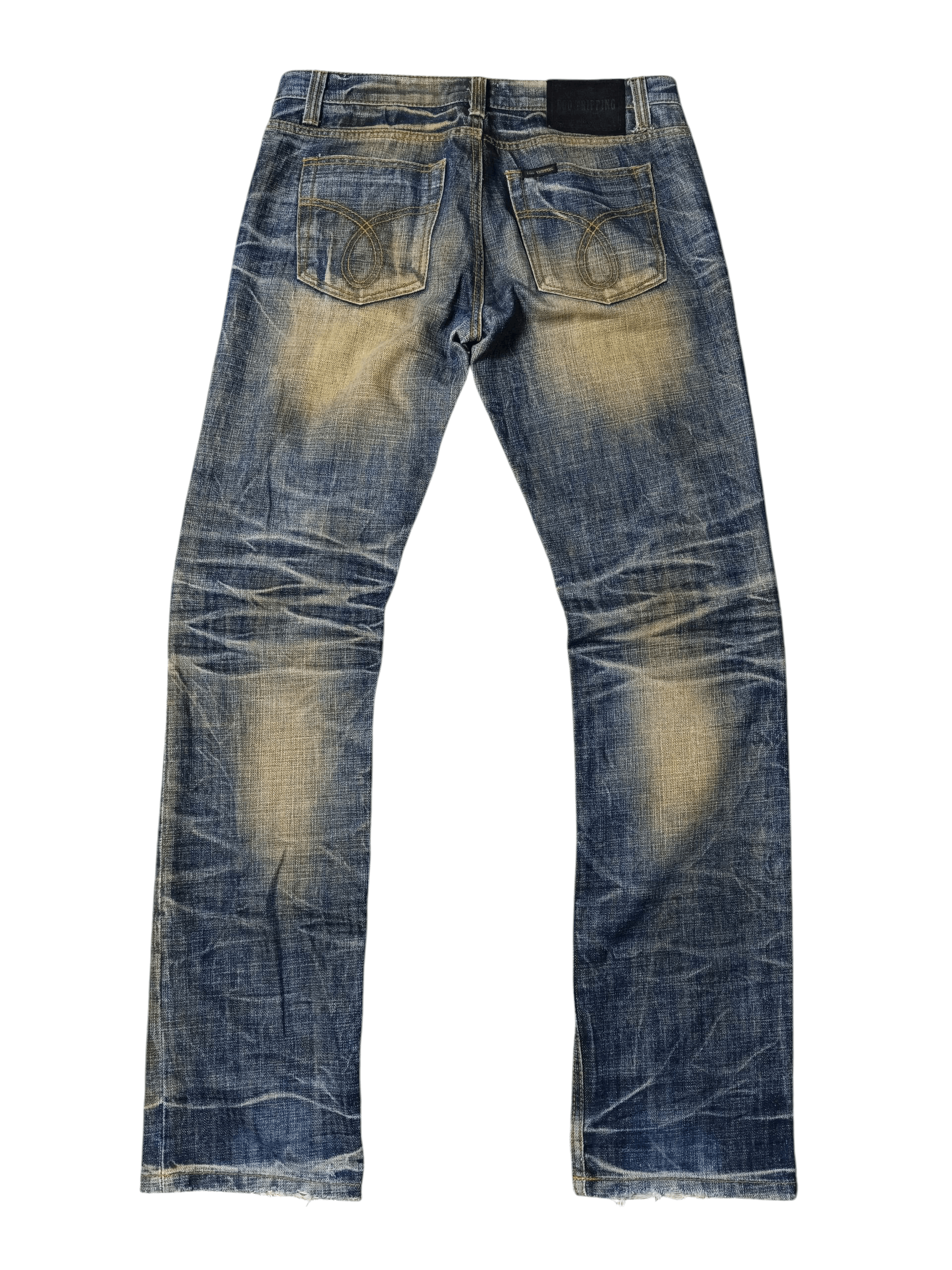 Ego Tripping Low Rise Straight Denim Vintage Look Size US 32 / EU 48 - 2 Thumbnail