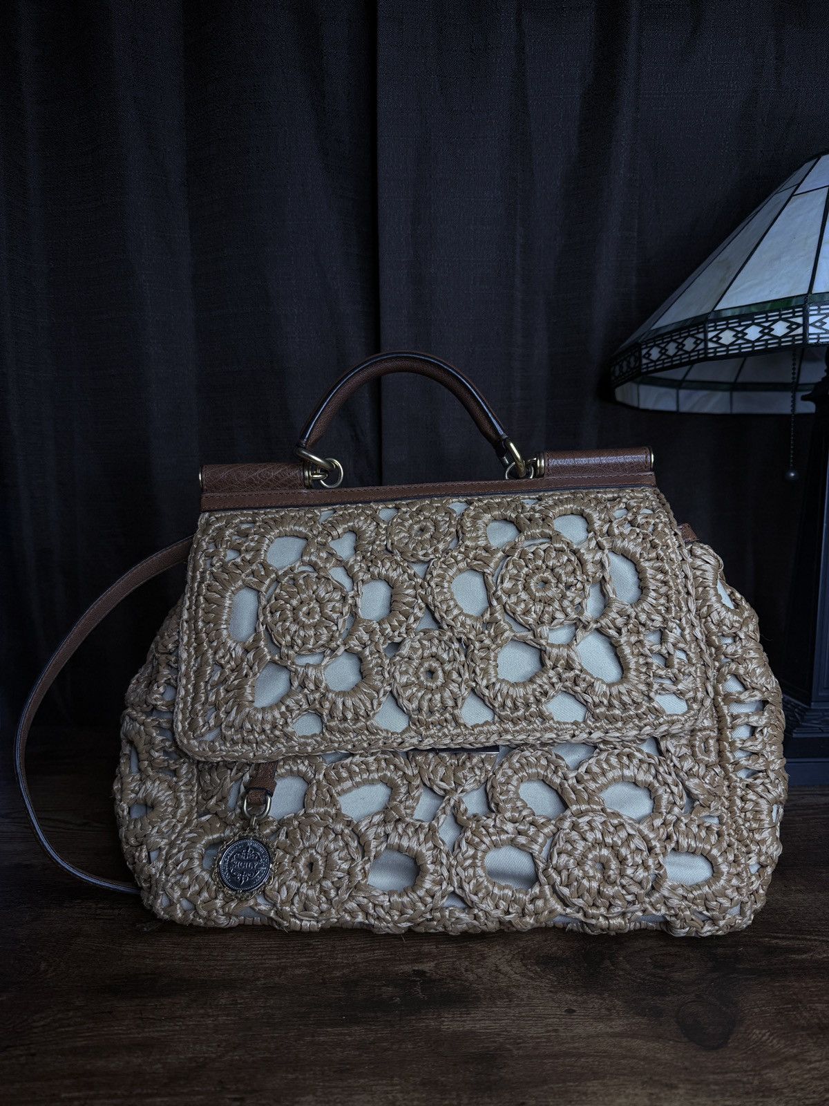 Dolce & Gabbana Dolce & Gabbana Crochet Raffia Miss Sicily Bag Size ONE SIZE - 1 Thumbnail