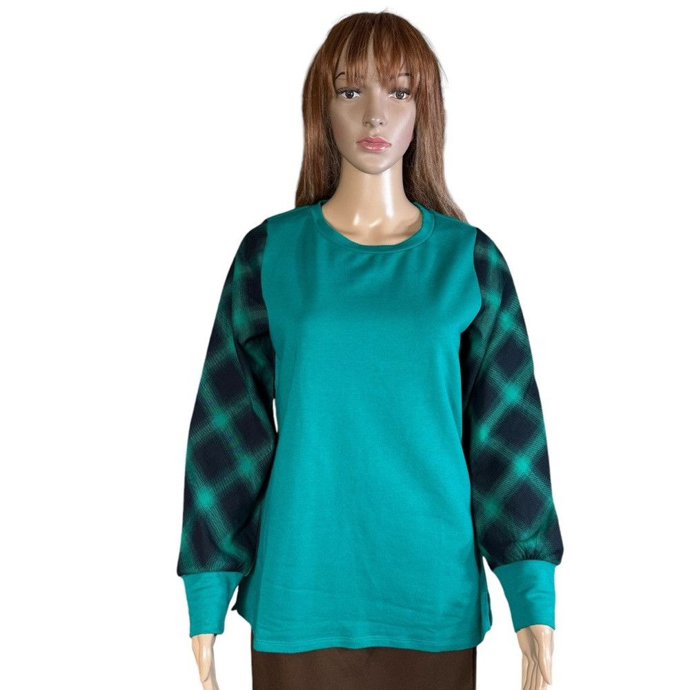 Other New Belle by Kim Gravel French Terry Flannel Sleeves Sweats Size XXS / US 00 / IT 34 - 2 Thumbnail