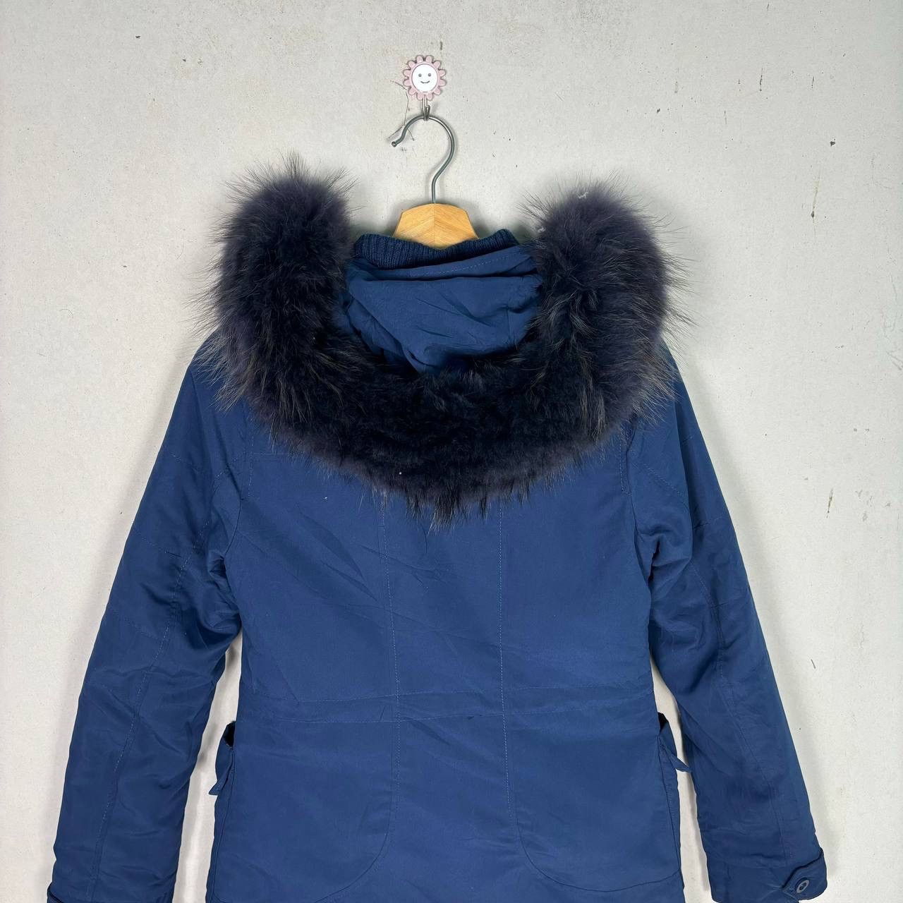 SLY Avant Garde SLY with Fur Hoodie Parka Jacket Blue Size US S / EU 44-46 / 1 - 4 Thumbnail