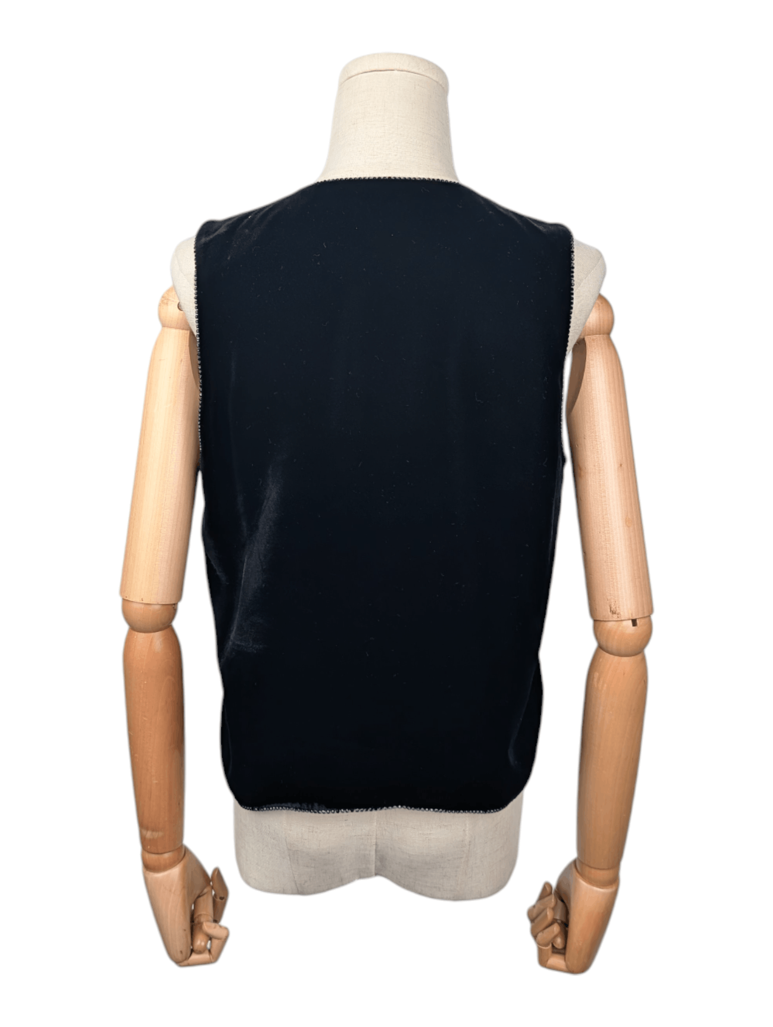 Giorgio Armani Giorgio Armani Black Velvet Vest Size S / US 4 / IT 40 - 2 Thumbnail