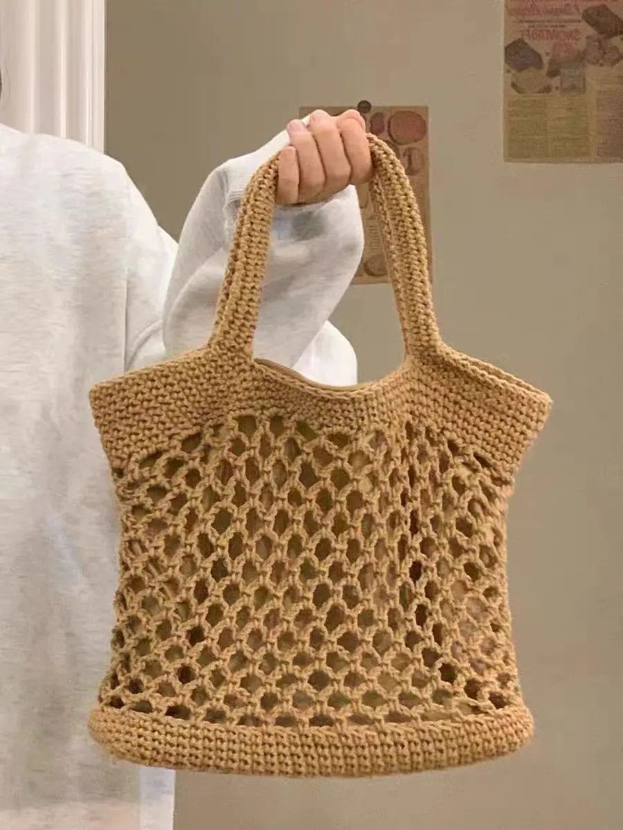 Japanese Brand × Vintage Cutout Fishing Net Woven Tote Bag Size ONE SIZE - 2 Thumbnail