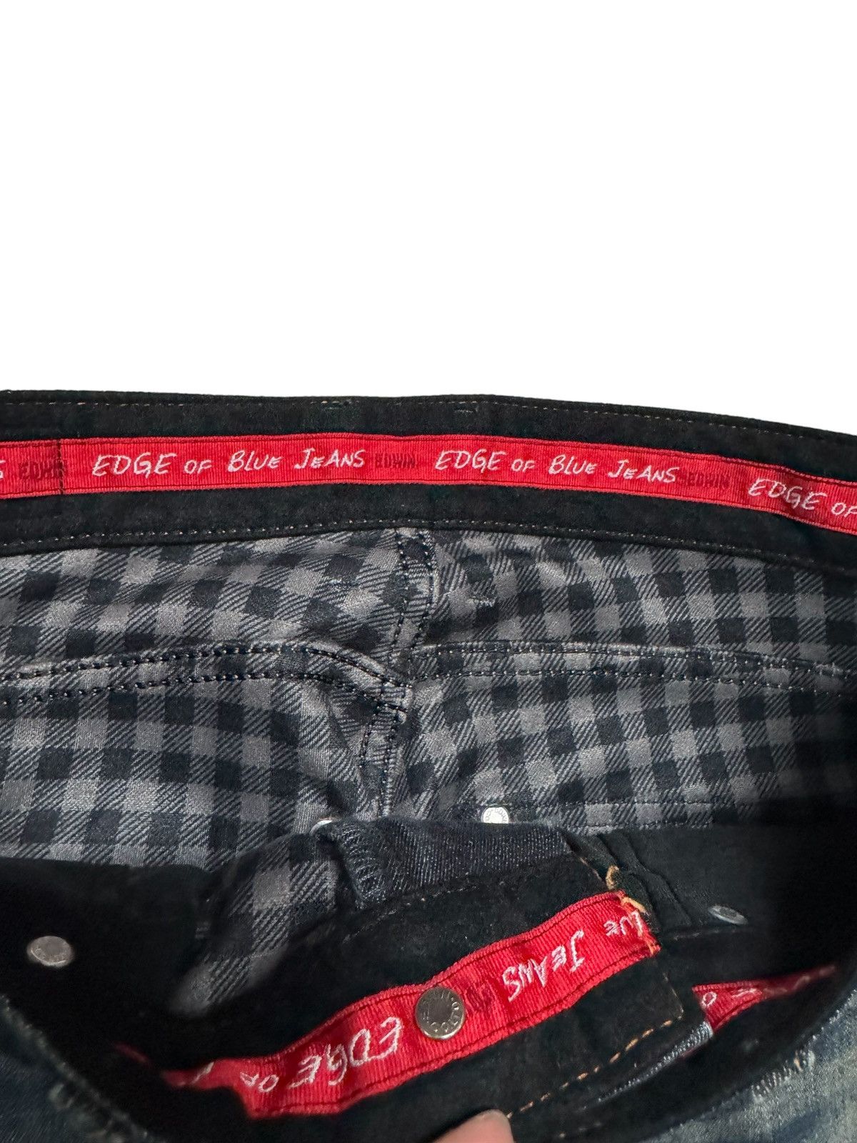 If Six Was Nine EDWIN EDGE WILD FIRE BLANKET PLAID WHISKER CLAWMARK DARK Size US 29 - 9 Thumbnail