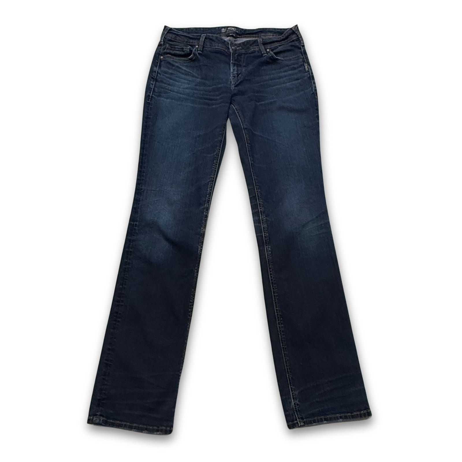 Silver Jeans Co. Silver Jeans Co. Aiko Mid Rise Straight Leg Jeans | 32x34 Size 32" / US 10 / IT 46 - 1 Thumbnail