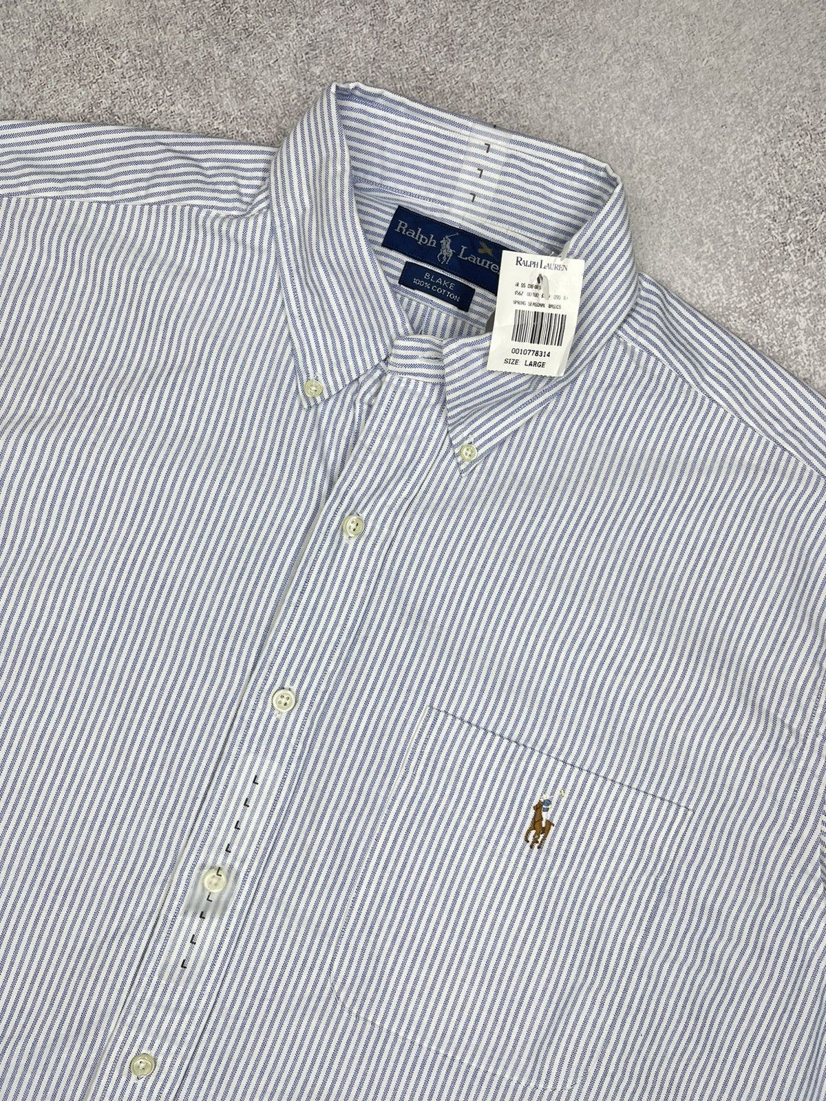 Polo Ralph Lauren Vintage New Polo Ralph Lauren Oxford Striped Shirt Y2K Size US L / EU 52-54 / 3 - 4 Thumbnail