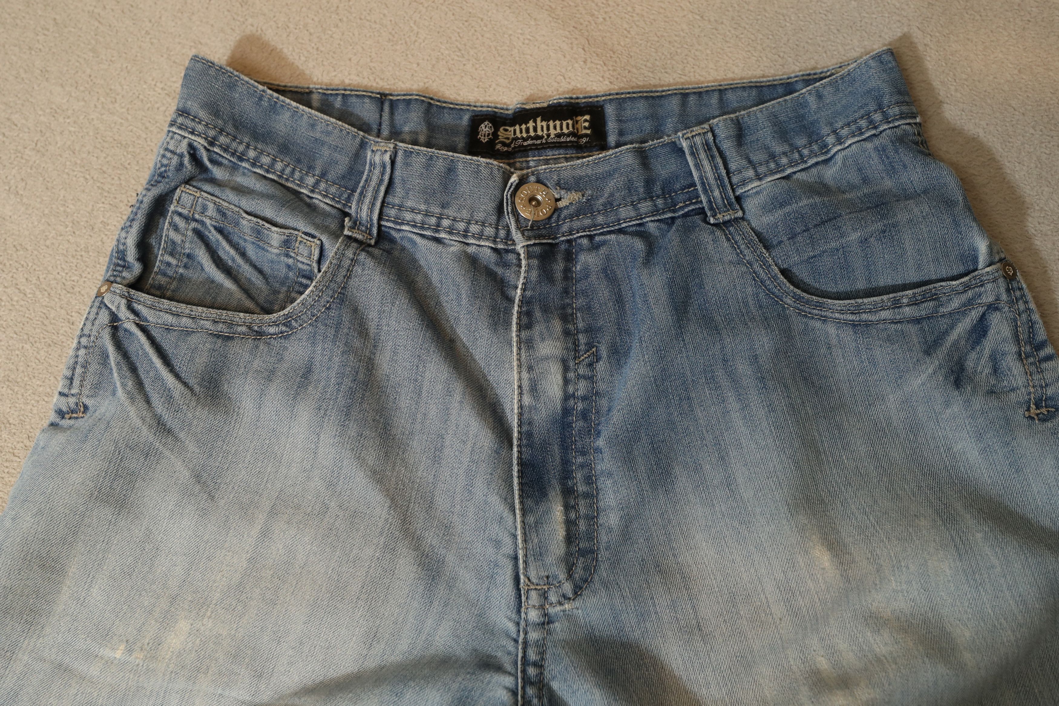 Southpole South Pole Vintage 90s Y2K Southpole Baggy Denim Shorts (32) Size US 32 / EU 48 - 6 Thumbnail
