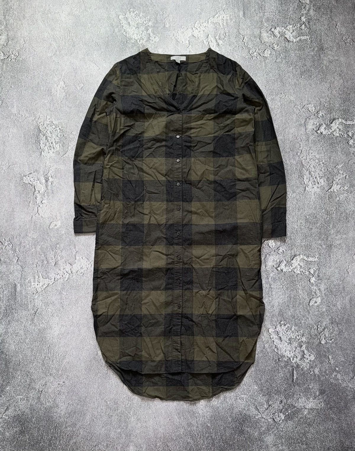 Cos × Designer COS 36 checkered dress long sleeve button up Size XS / US 0-2 / IT 36-38 - 7 Thumbnail