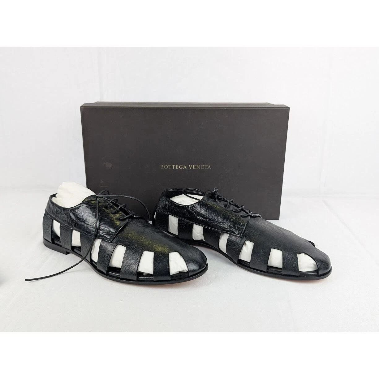 Bottega Veneta o1rshd1 Crunch Lux Sandals in Black Size US 8.5 / EU 41-42 - 12 Thumbnail