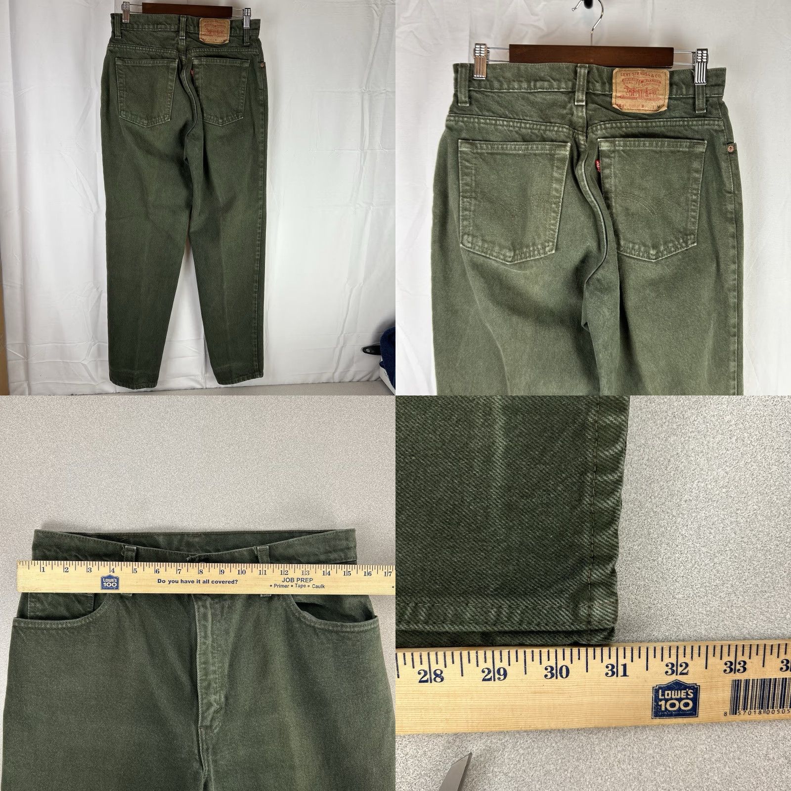 Levi's VTG Levi's 551 Relaxed Tapered Leg Denim Jeans Green MADE IN USA Womens 12 Med Size 34" / US 12 / IT 48 - 8 Thumbnail