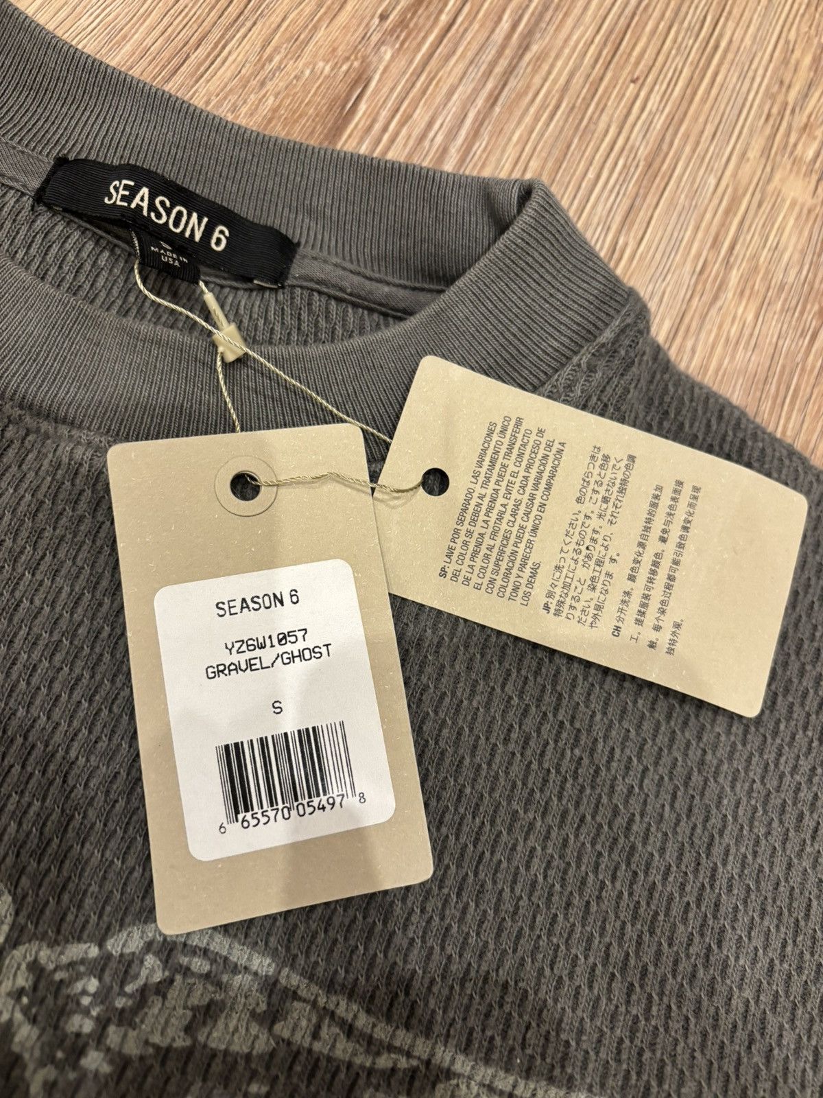 Yeezy Yeezy Season 6 Printed Thermal S – Gravel & Ghost WITH TAGS Size S / US 4 / IT 40 - 7 Thumbnail
