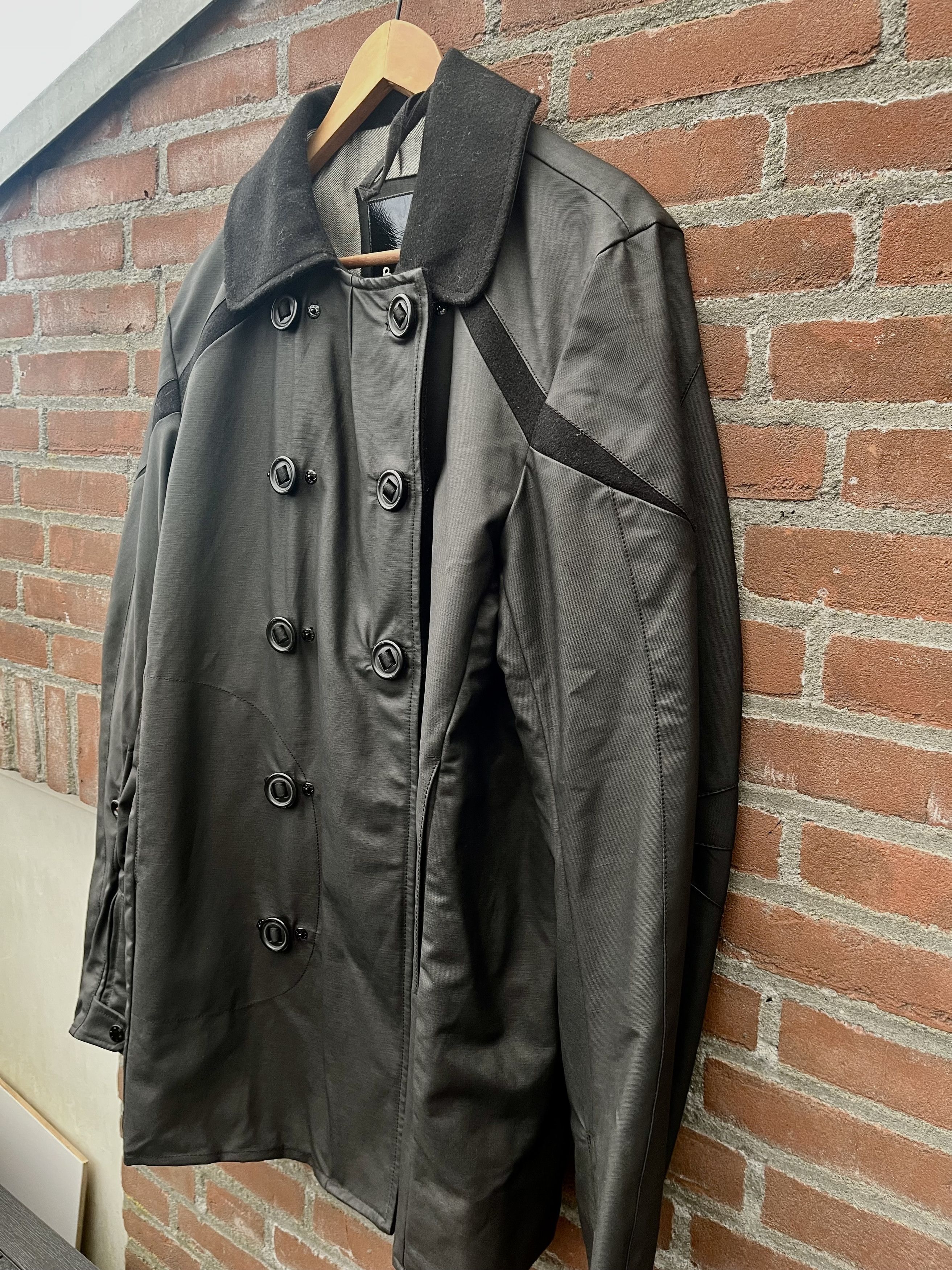 DENHAM Longshore Large black navy army biker rare military Size US L / EU 52-54 / 3 - 4 Thumbnail