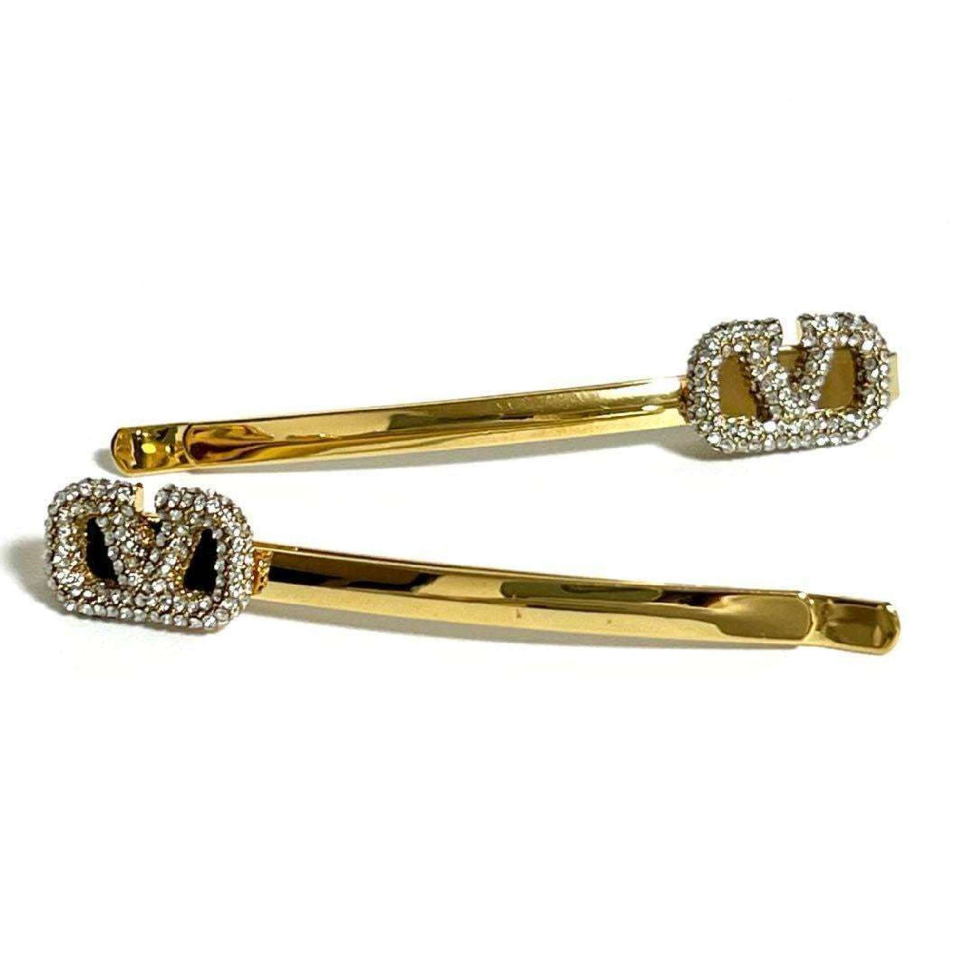 Valentino Valentino Women's VLOGO Signature Hair Clip Hairpin Barrette Size ONE SIZE - 1 Thumbnail