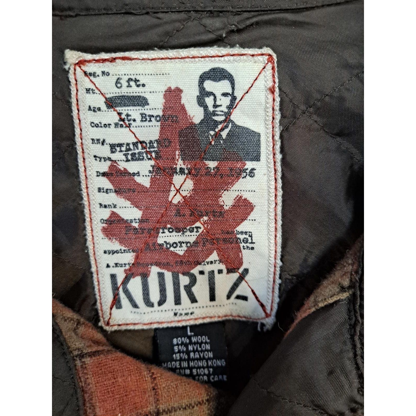 Other Kurtz Long Sleeve Plaid Snap Up Wool Blend Shirt Size Large Size US L / EU 52-54 / 3 - 3 Thumbnail