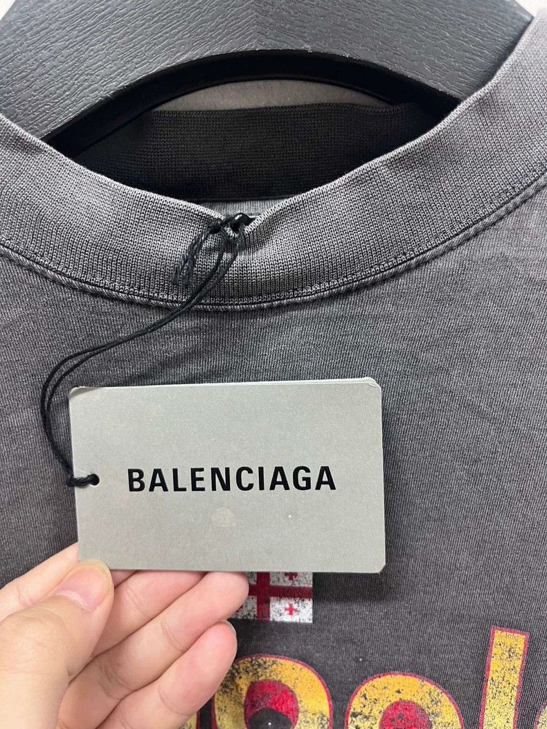 Balenciaga Balenciaga Georgian Night View Washed Long Sleeve Shirt, S Size US S / EU 44-46 / 1 - 4 Thumbnail