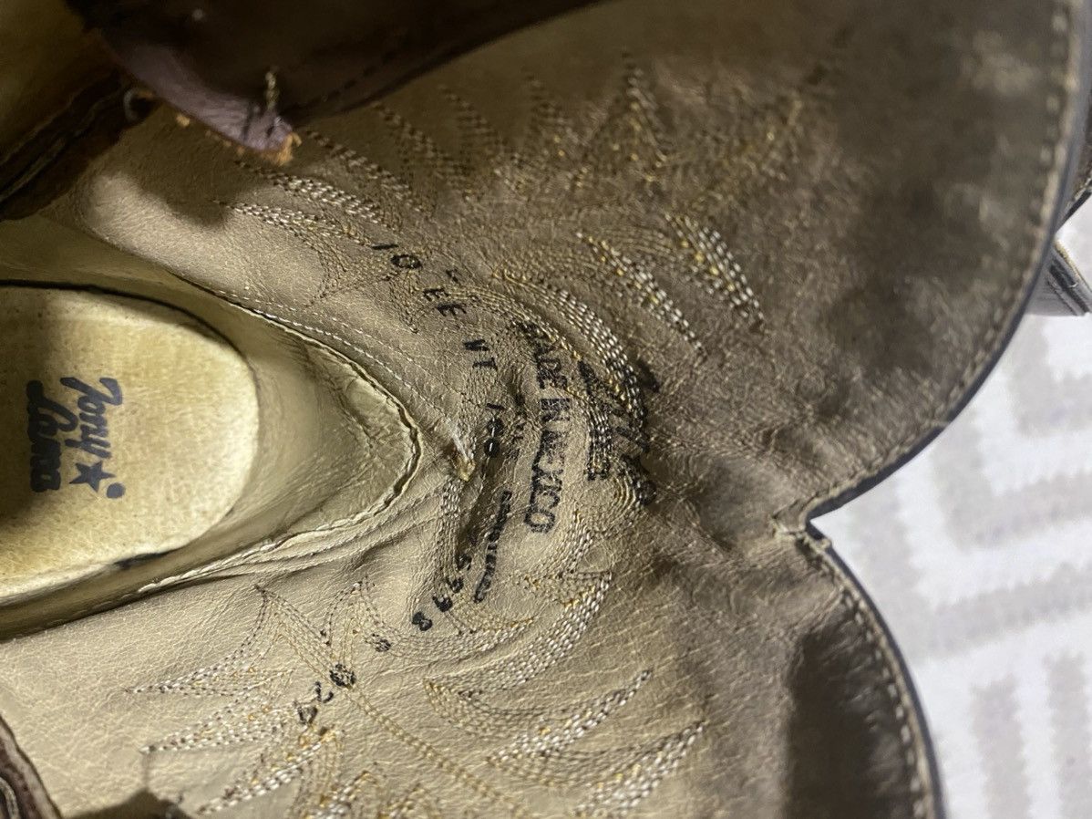 Tony Lama × Vintage 🇲🇽 Vtg 80’s Tony Lama Elephant Cowboy Western Boots Size US 12 / EU 45 - 10 Thumbnail