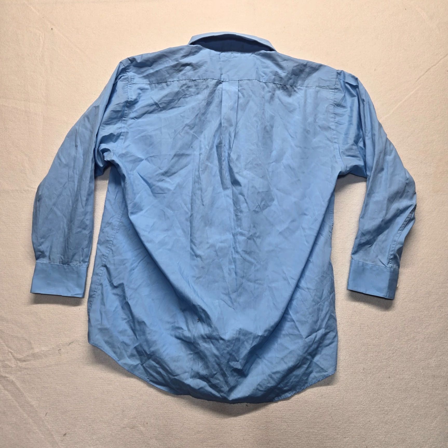 Alexander Julian Alexander Julian Button-Up Shirt Solid Blue Long Sleeve Casual Mens L Size US L / EU 52-54 / 3 - 7 Thumbnail