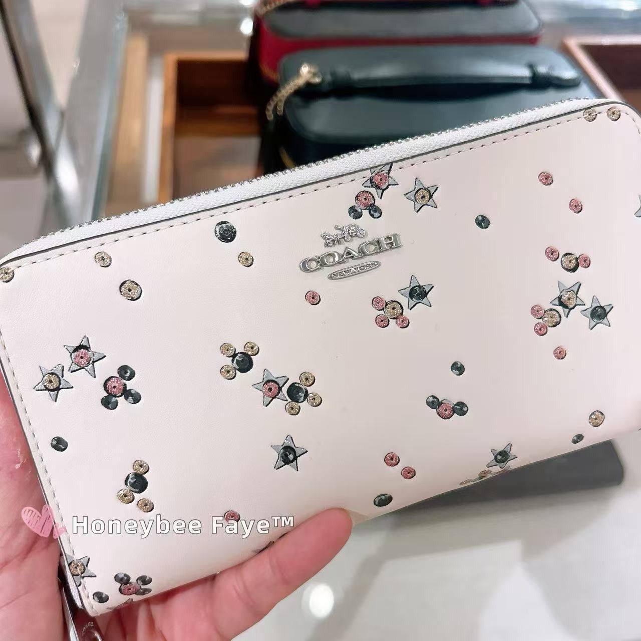 Coach Long Zip Around Wallet With Star Print CCL38 Size ONE SIZE - 2 Thumbnail