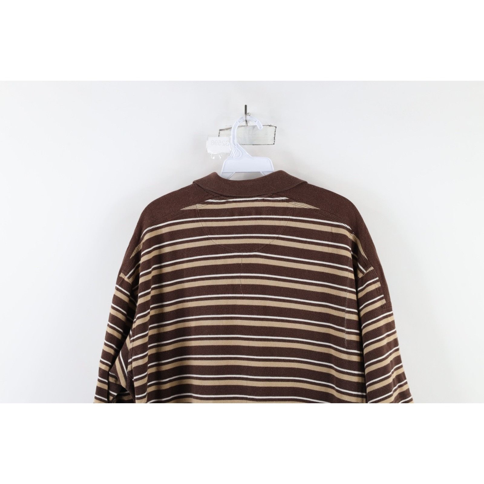 Marithe + Francois Girbaud × Vintage Vintage 90s Marithe Francois Girbaud Spell Out Striped Polo Size US XL / EU 56 / 4 - 16 Thumbnail