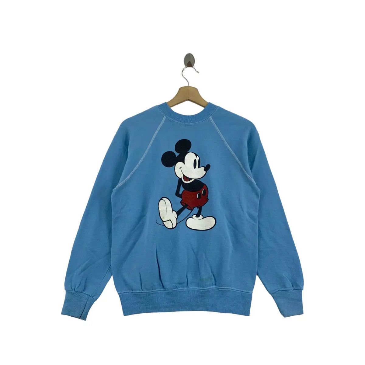 Disney Vintage 80s Vintage MICKEY MOUSE Disney Cartoon Print Blue Size US M / EU 48-50 / 2 - 1 Thumbnail