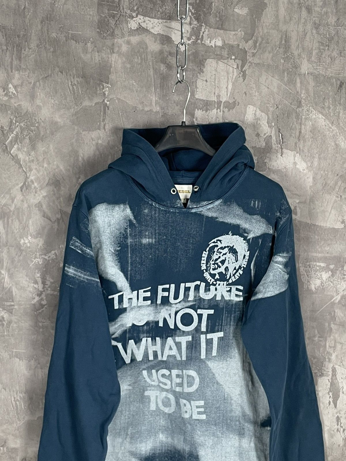 Diesel × Japanese Brand × Vintage Y2K Diesel The Future Is Not What It Used To Be Hoodie Size US M / EU 48-50 / 2 - 2 Thumbnail