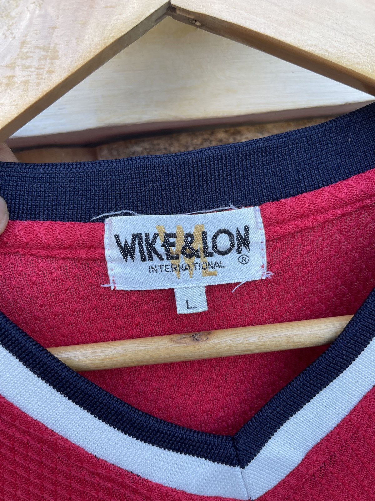 Vintage Rare🔥Vintage Wike & Lon Multicolour Jersey T-Shirt Size US L / EU 52-54 / 3 - 7 Thumbnail