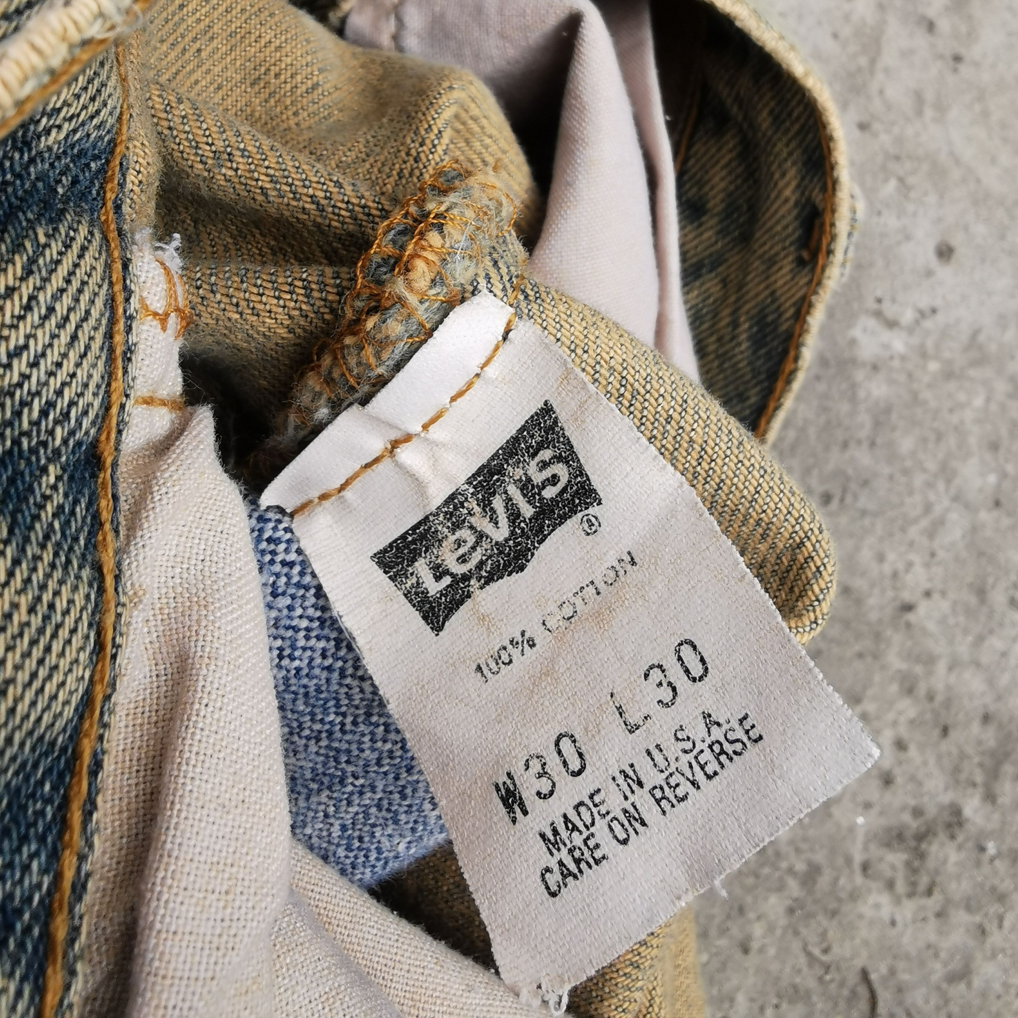 Levi's Vintage Clothing 🇺🇸 80s Vintage Destroy 501 Rusty Distressed Levis Denim Size US 30 / EU 46 - 9 Thumbnail