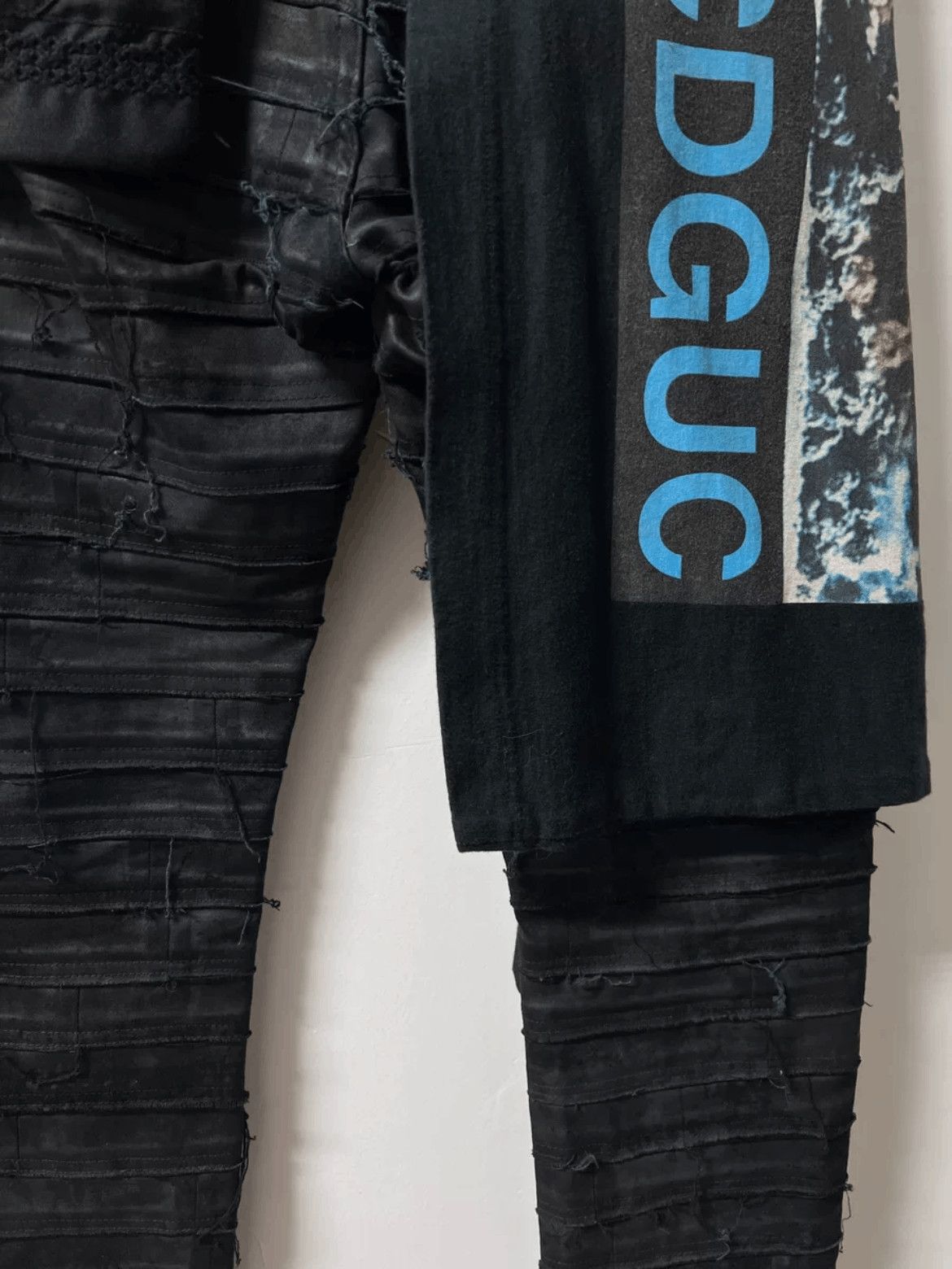 Undercover Sz 3 Undercover 16SS Patches SCAB Distressed Denim-2505 Size US 32 / EU 48 - 5 Thumbnail