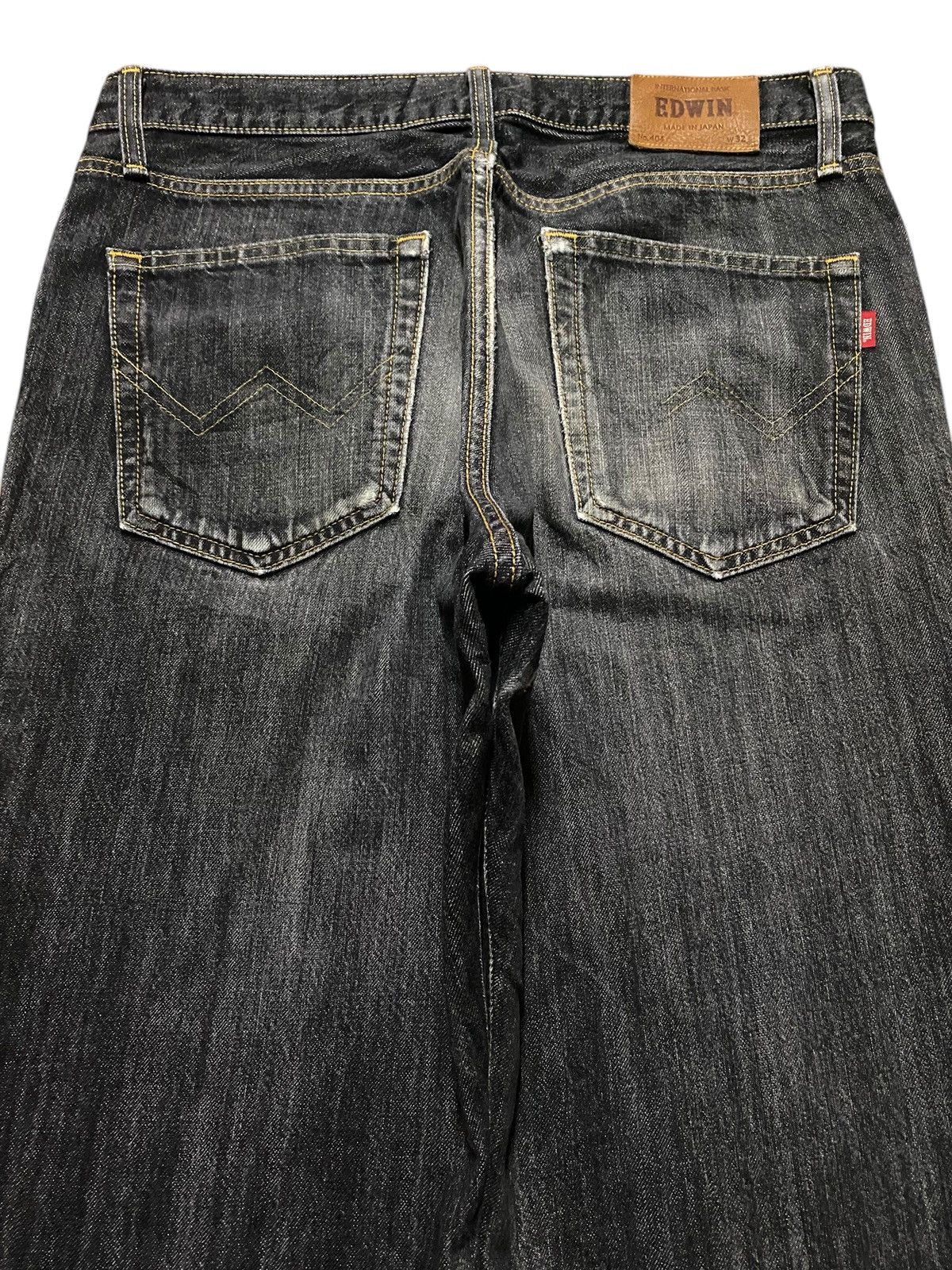 Edwin Vintage Edwin Black Jeans Japan 404 Loose Size US 33 - 4 Thumbnail