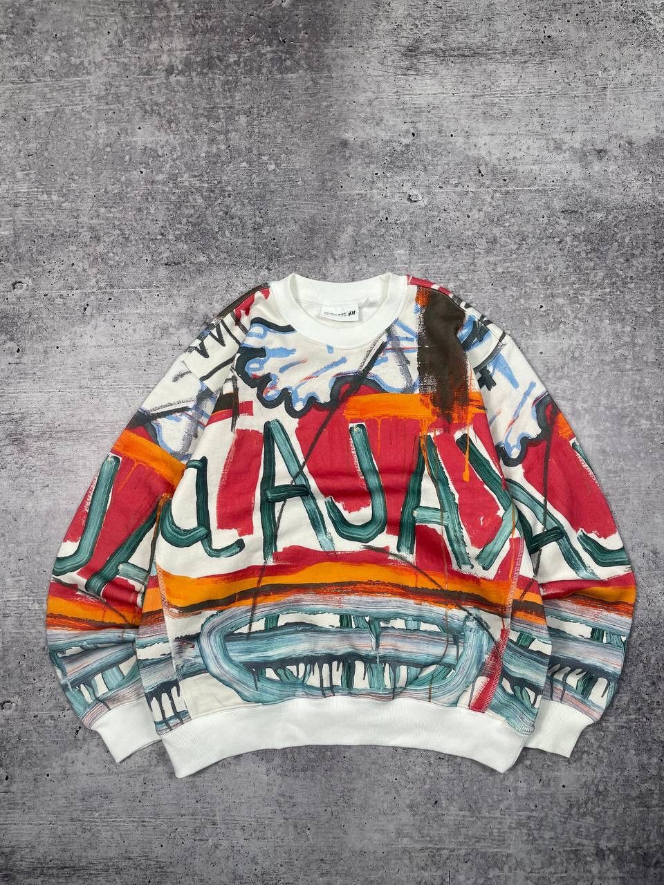 H&M × Jean-Michel Basquiat × Who Decides War Who Decides War H&M Printed Sweatshirt Y2K Size US M / EU 48-50 / 2 - 1 Thumbnail