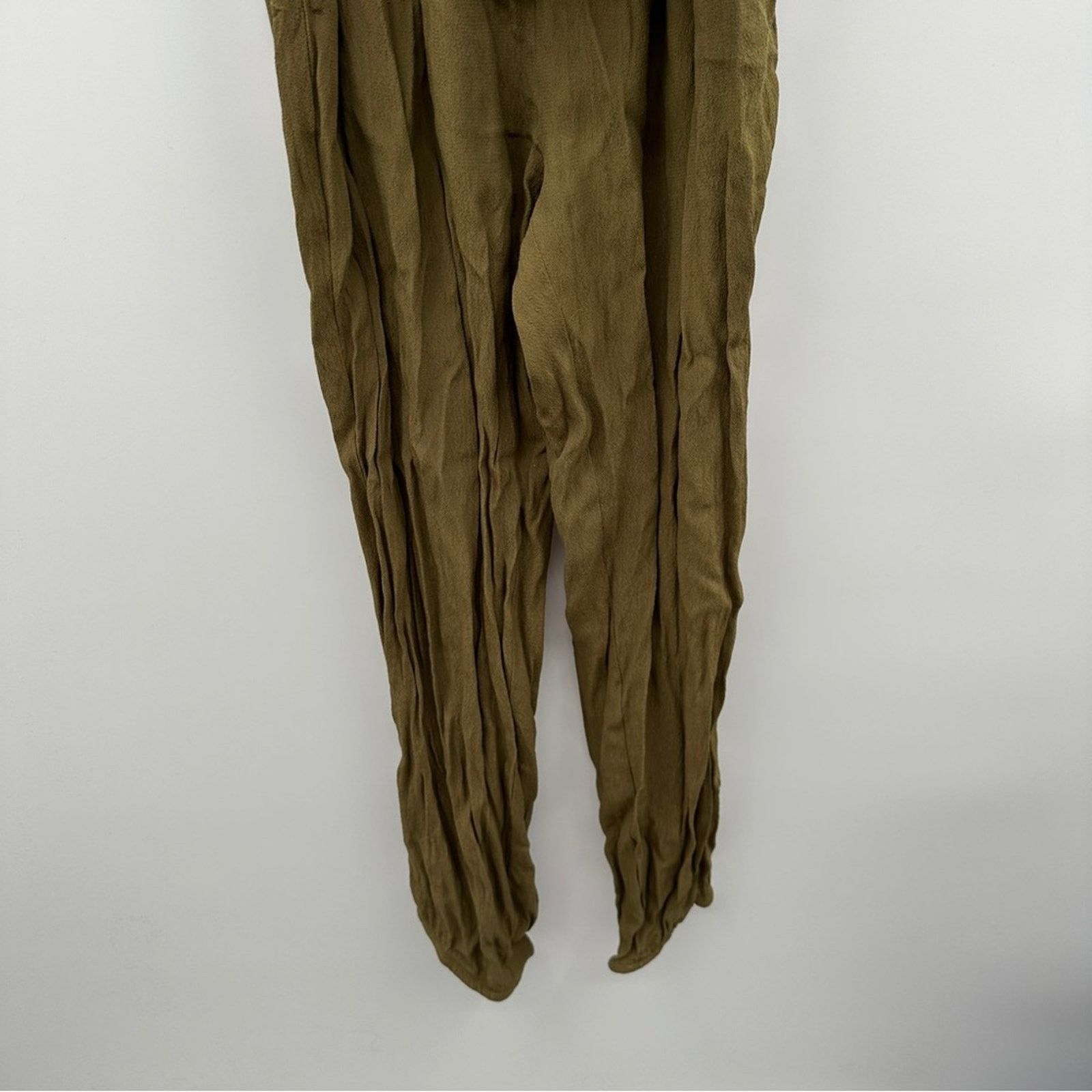 Anthropologie Anthropologie Leifsdottir Sani Green Surplice Wrap Jumpsuit Size 27" / US 4 / IT 40 - 4 Thumbnail