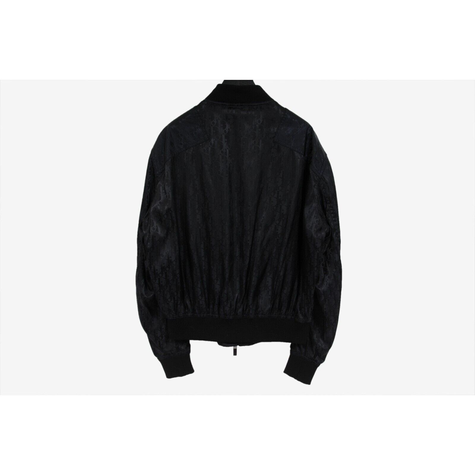 Dior Oblique Bomber Jacket Black Nylon Size US M / EU 48-50 / 2 - 2 Thumbnail