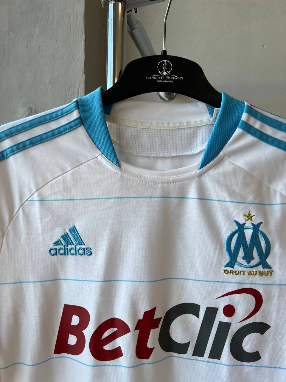 Adidas 2010/11 RARE MARSEILLE OLYMPIQUE HOME SOCCER JERSEY SHIRT M Size US M / EU 48-50 / 2 - 4 Thumbnail