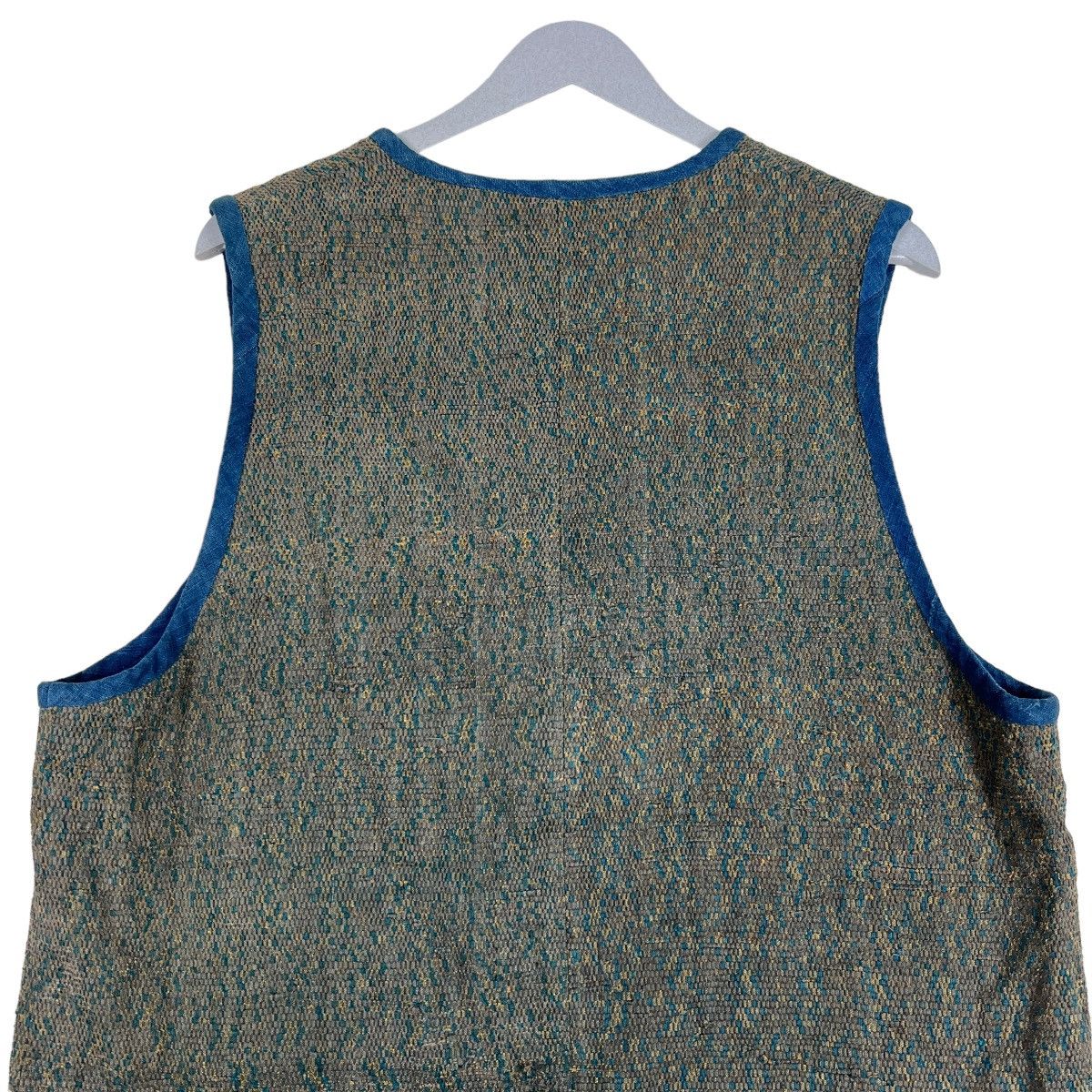 Indigo 🔥 VINTAGE 70s INDIGO BROWN BEACH VEST TANK TOP Size US M / EU 48-50 / 2 - 9 Thumbnail