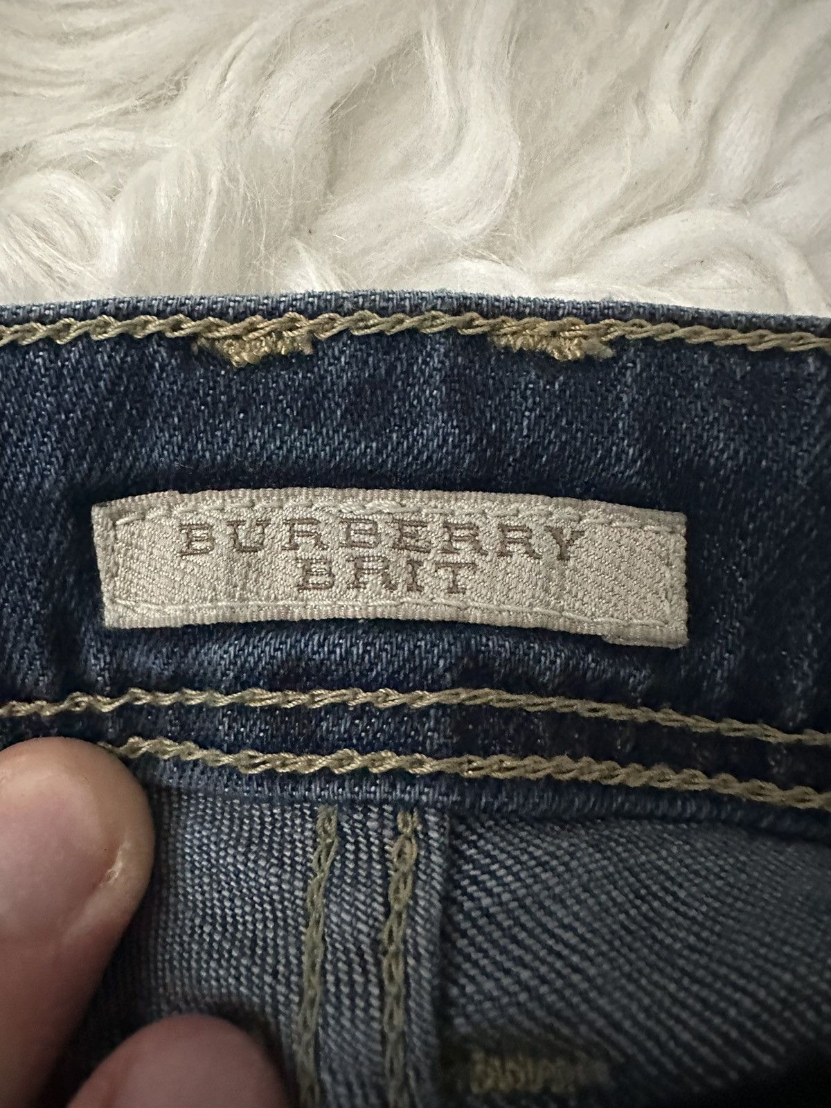 Burberry Burberry Brit Vintage Blue Big Logo Denim size S luxury Size US 30 / EU 46 - 5 Thumbnail