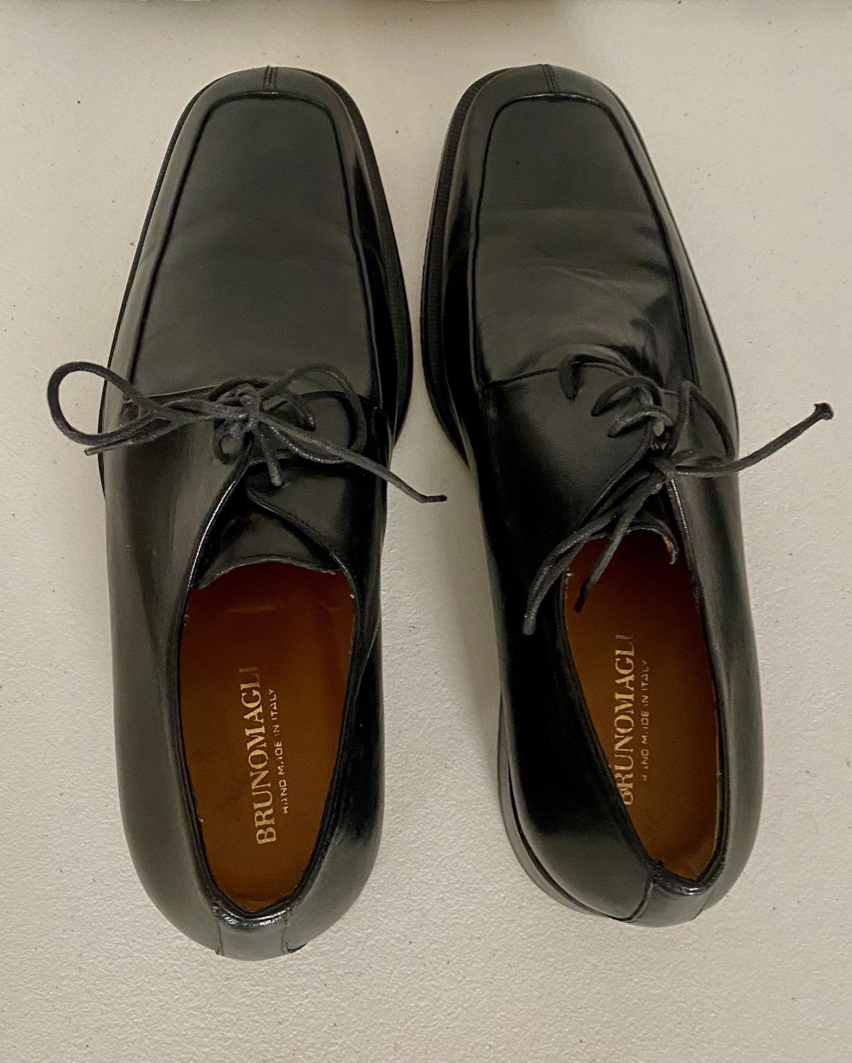 Bruno Magli Bruno Magli Made in Italy Black Leather Split Toe Derby 11 M Size US 11 / EU 44 - 7 Thumbnail