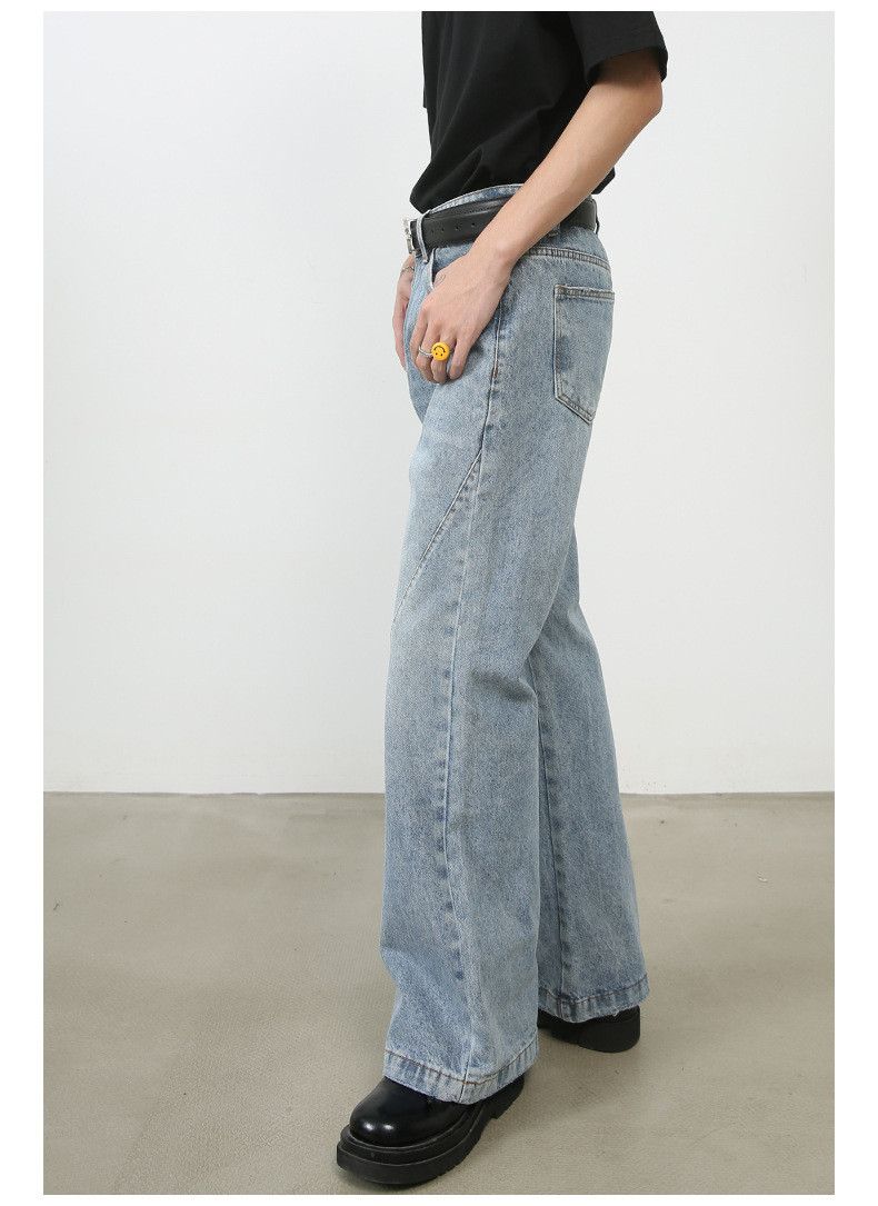 Japanese Brand Japanese retro flared vibe style washed loose jeans Size US 32 / EU 48 - 4 Thumbnail